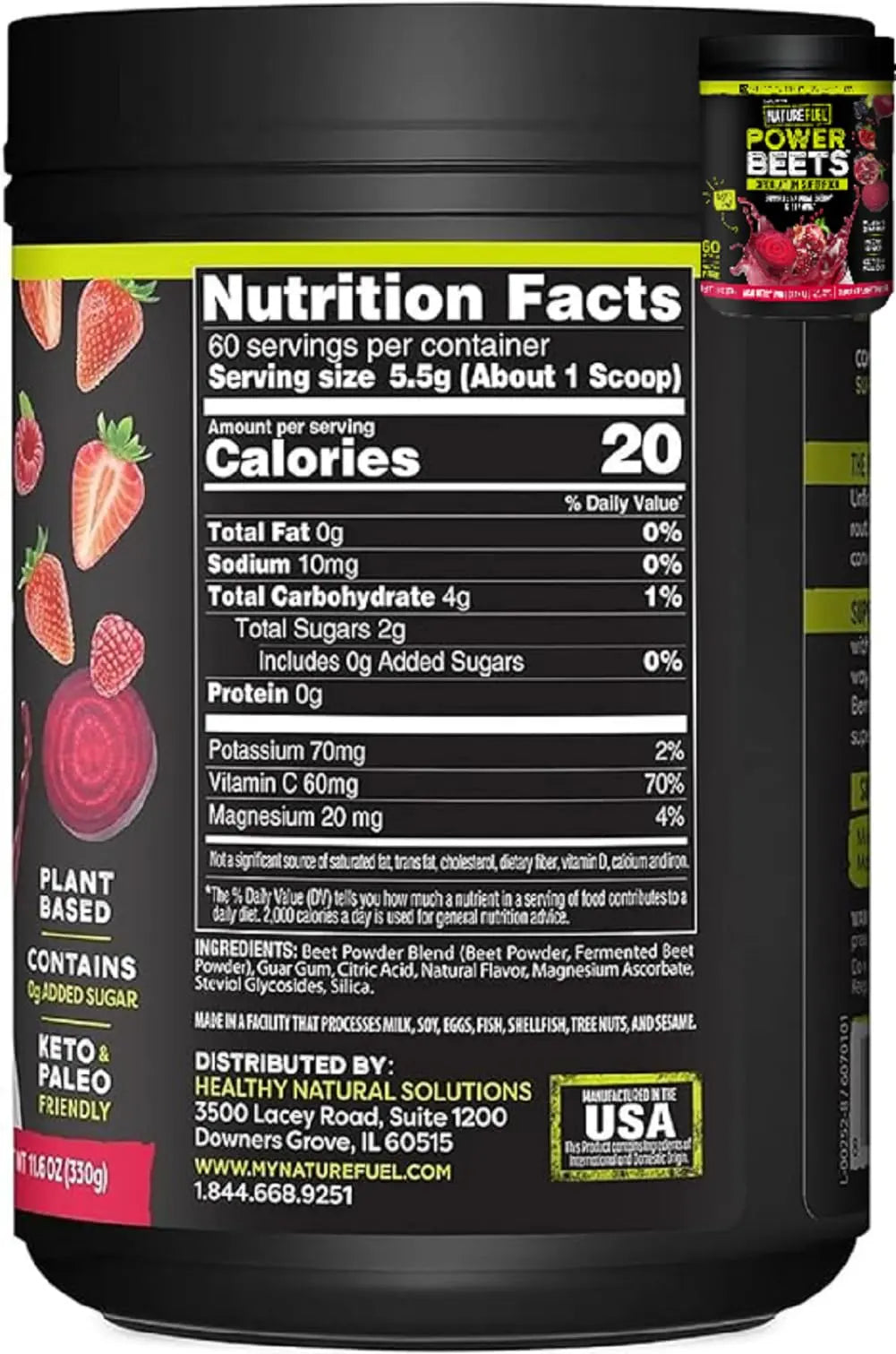Amazing Grass Greens Blend Superfood: Super Greens Powder Smoothie Mix for Boost Energy, 60 Servings & Nature Fuel Power Beets Powder, Beet Root Powder, Support Natural Energy, 60 Servings Healthy Delightsnz supplements