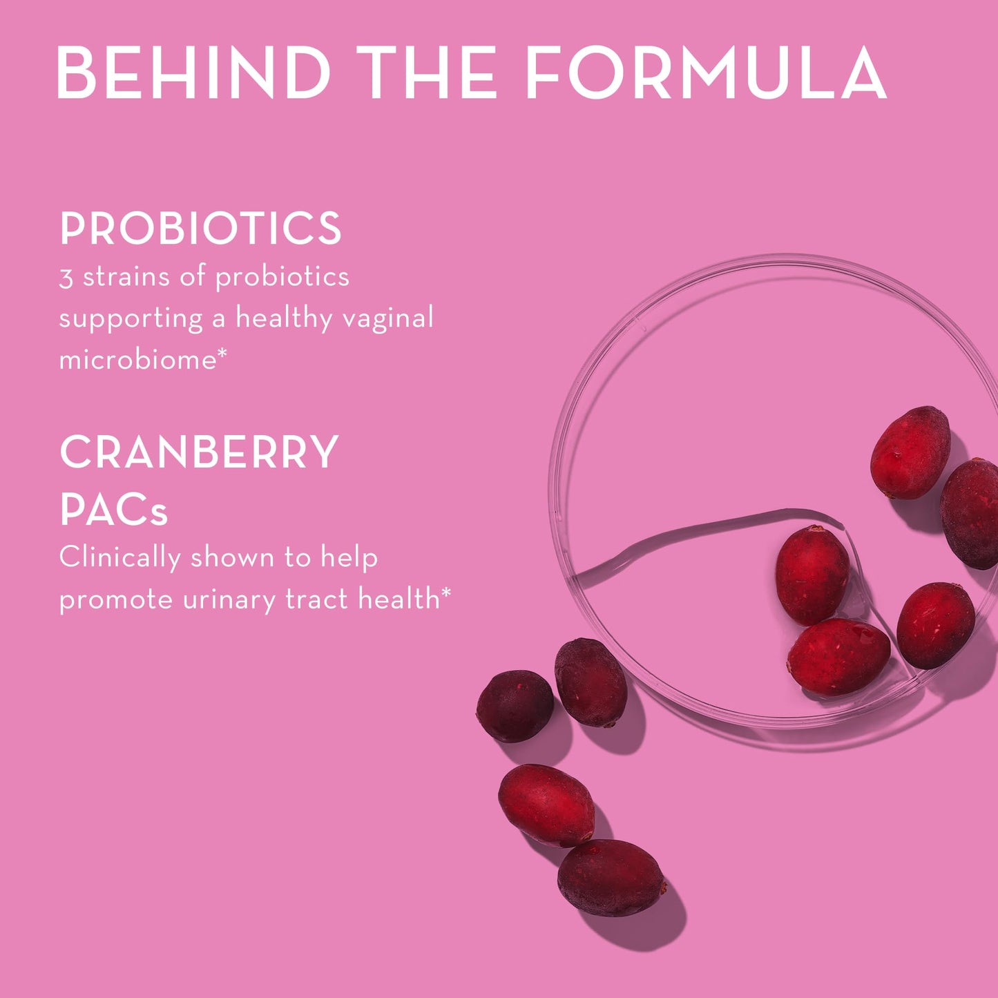 HUM Private Party Pills - Vaginal Probiotics for Women's Ph Balance with Cranberry HUMUS supplements