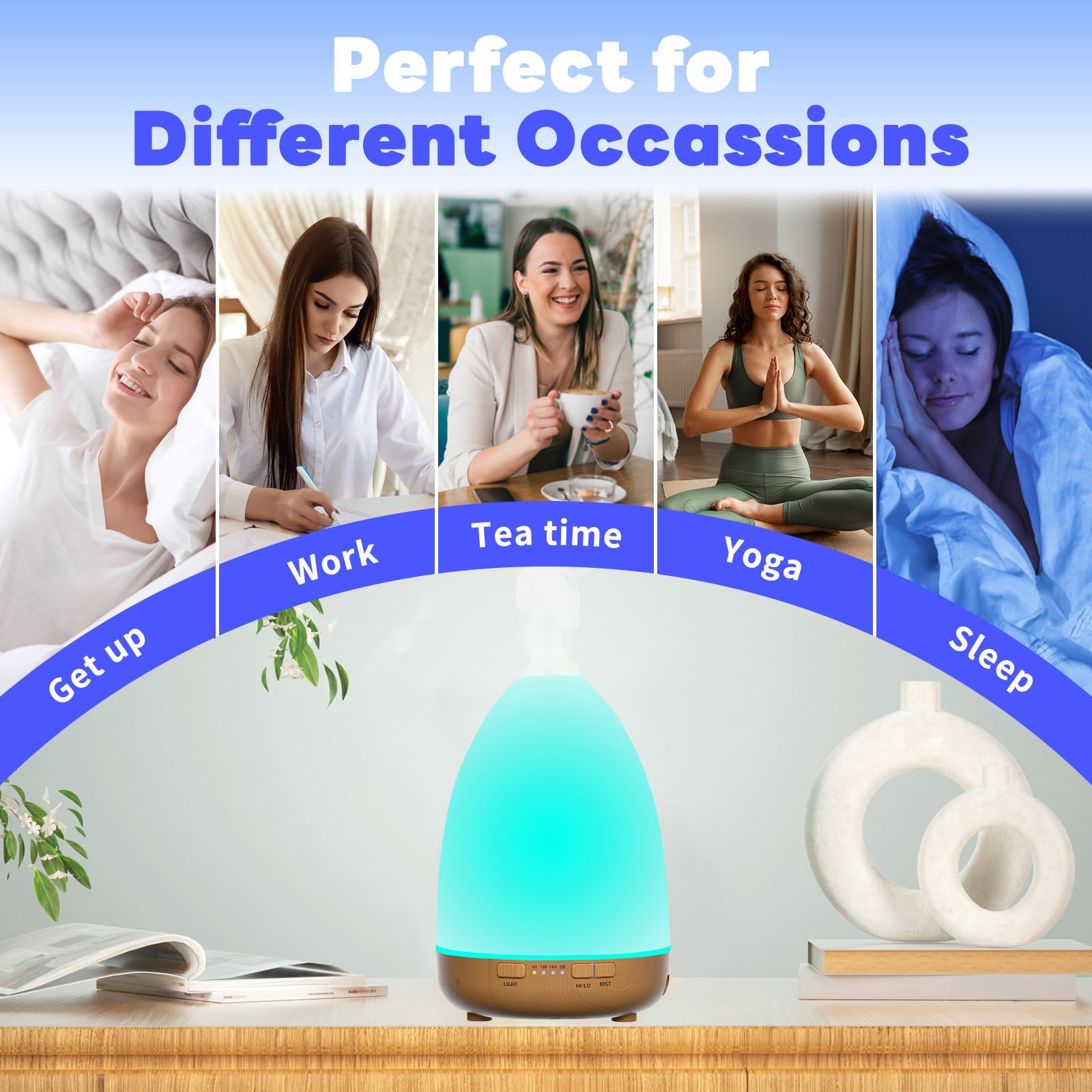 200ml Essential Oil Diffuser, Aromatherapy Diffuser,Enhanced Essential Oil Diffuser, Cool Mist Humidifier LovegergerAu supplements