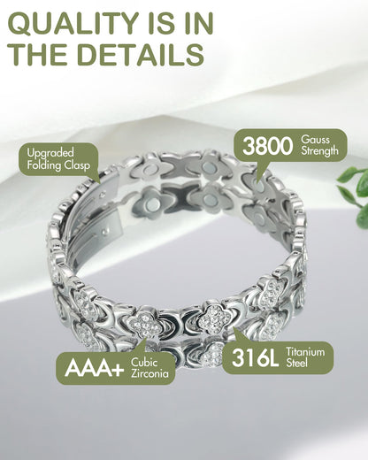 Feraco Ultra Strength Magnetic Bracelets for Women with Neodymium Therapy Magnets FeracoUS supplements