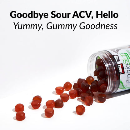 Force Factor ProbioSlim Apple Cider Vinegar Gummies with Organic LactoSpore Probiotics Force FactorUS supplements