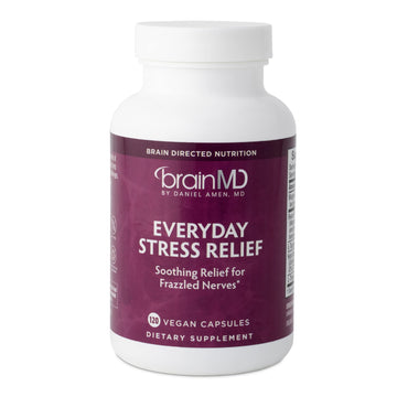 BRAINMD Dr Amen Everyday Stress Relief - 120 Capsules - Promotes Relaxation & Focus - Non-Drowsy - Gluten Free - 30 Servings BRAINMDAu supplements