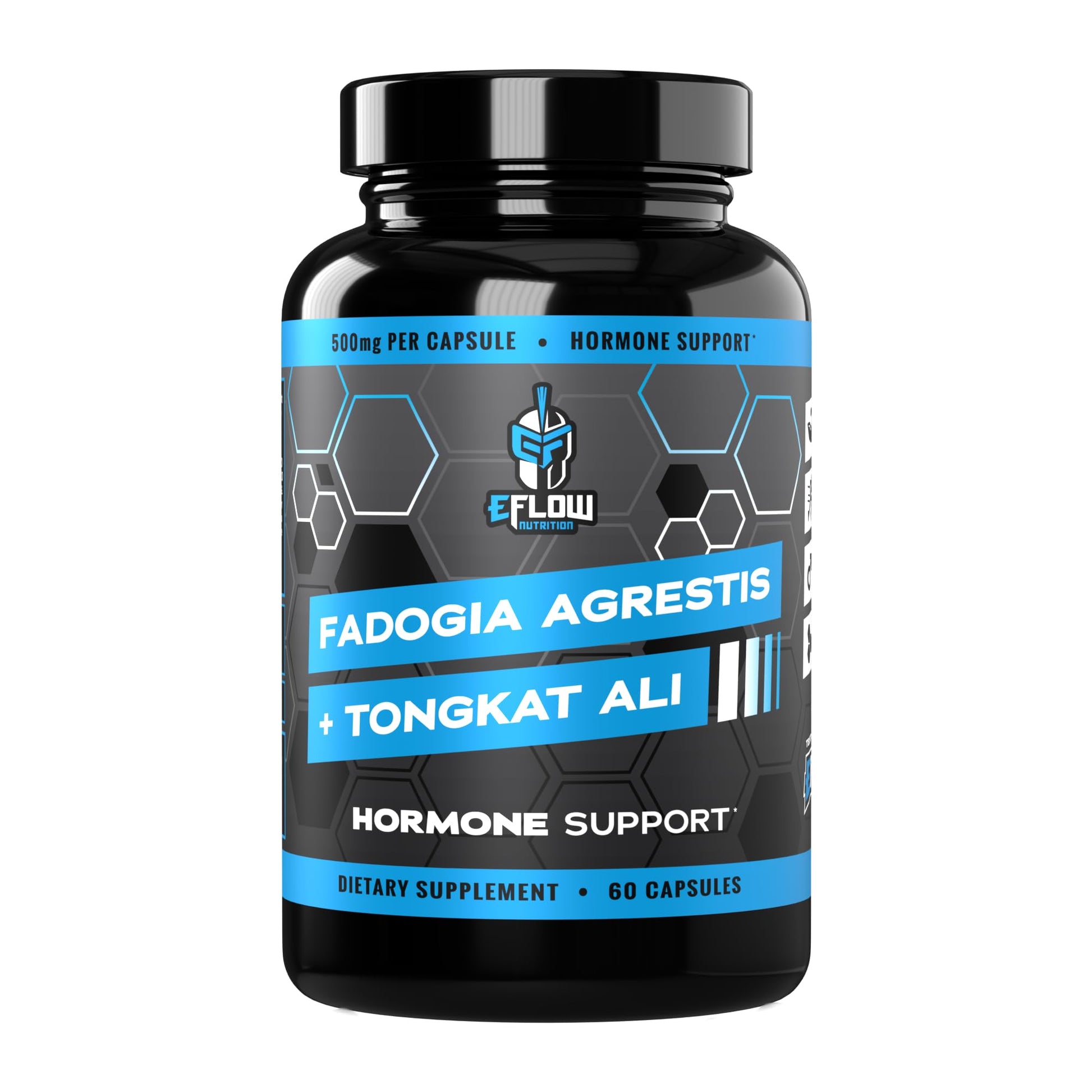 eFlow Nutrition Fadogia Agrestis + Tongkat Ali - [2-in-1] Natural Performance Supplement for Health and Wellness - Hormone, Energy, & Mood Support - Extract Powder (60 Capsules) eFlow NutritionAu supplements