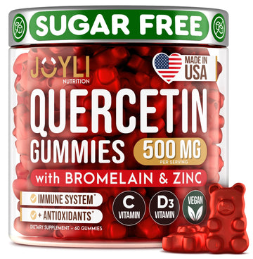 JOYLI Quercetin Gummies - Pure Quercetin with Bromelain Zinc Vitamin C & Vitamin D3 JOYLI NutritionUS supplements