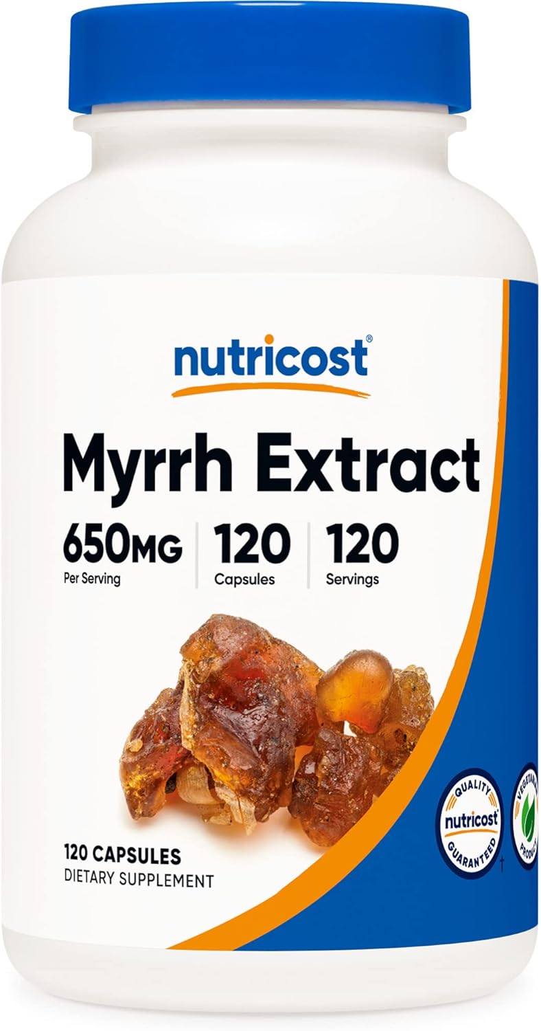 Nutricost Myrrh Extract Capsules 650 MG, 120 Capsules - Gluten Free NutricostUS supplements