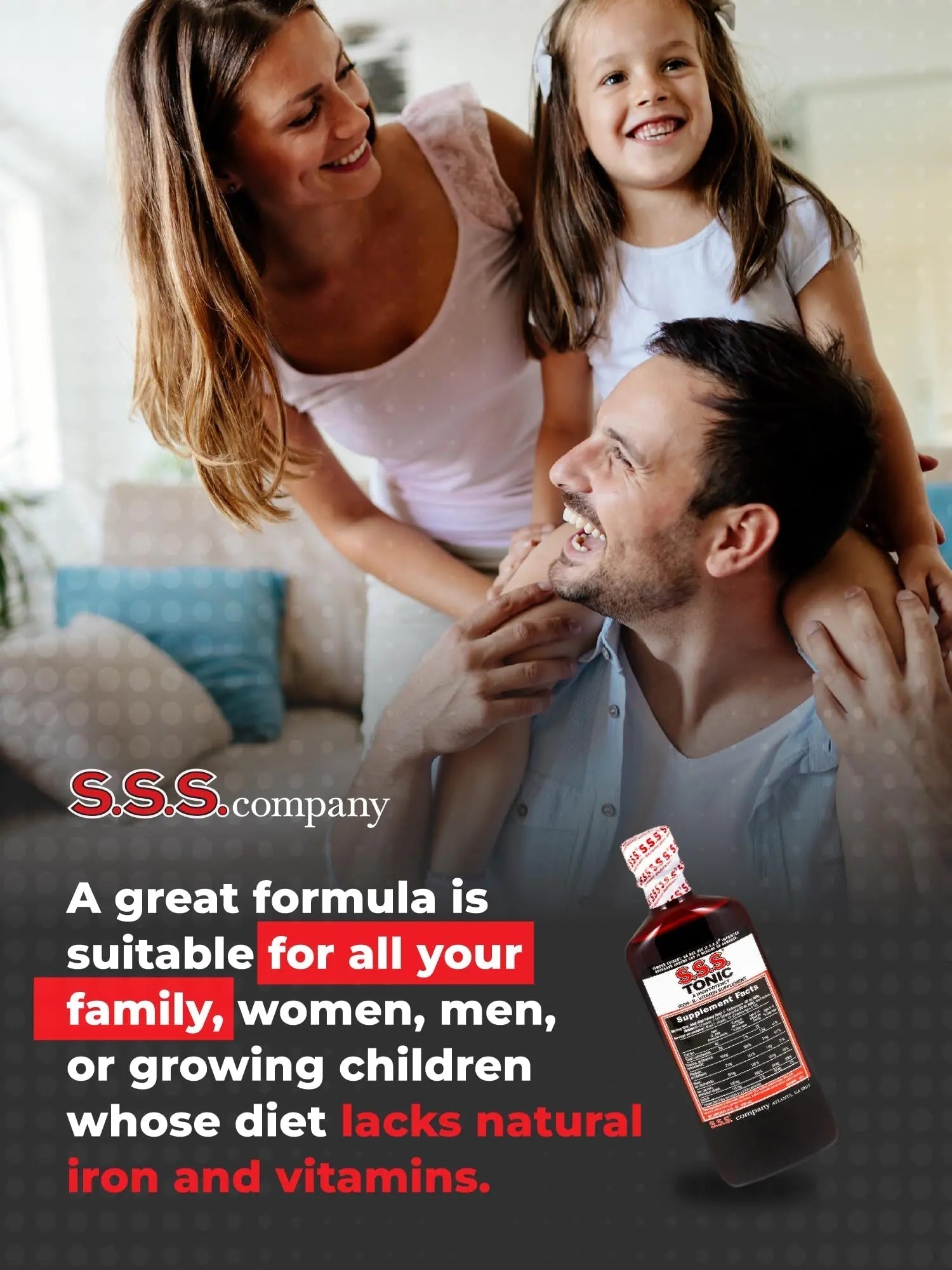 S.S.S. Tonic, Iron and Vitamin B Supplement, High Potency Vitamins, Bottle,10 Fl Oz (Pack of 1) S.S.S. CO.Au supplements