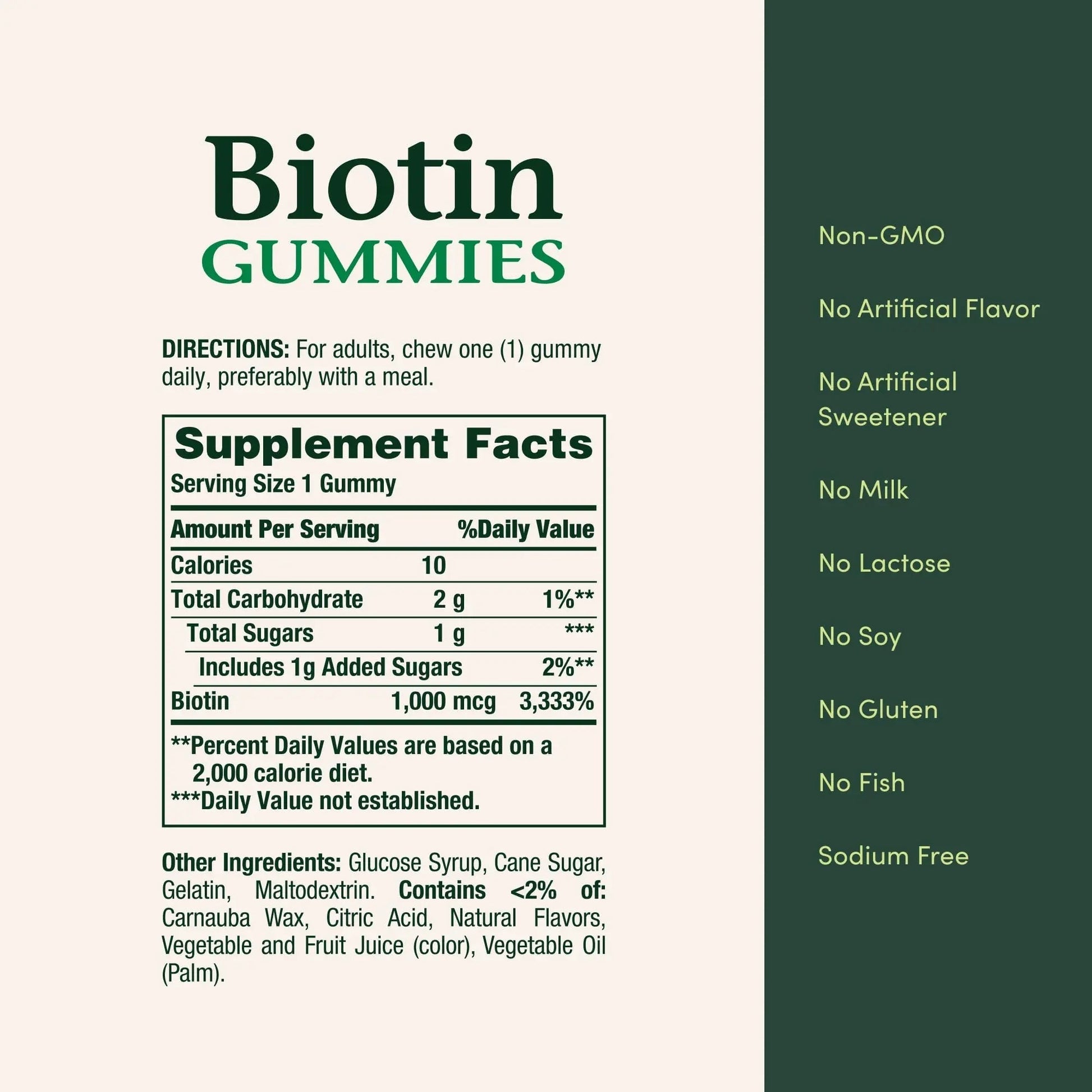 Nature's Bounty Biotin Gummy, Vitamin Supplement, Supports Healthy Hair, Skin, and Nails, Fruit Flavored Gummies, 1000 mcg, 110 Count Nature's BountyAu supplements