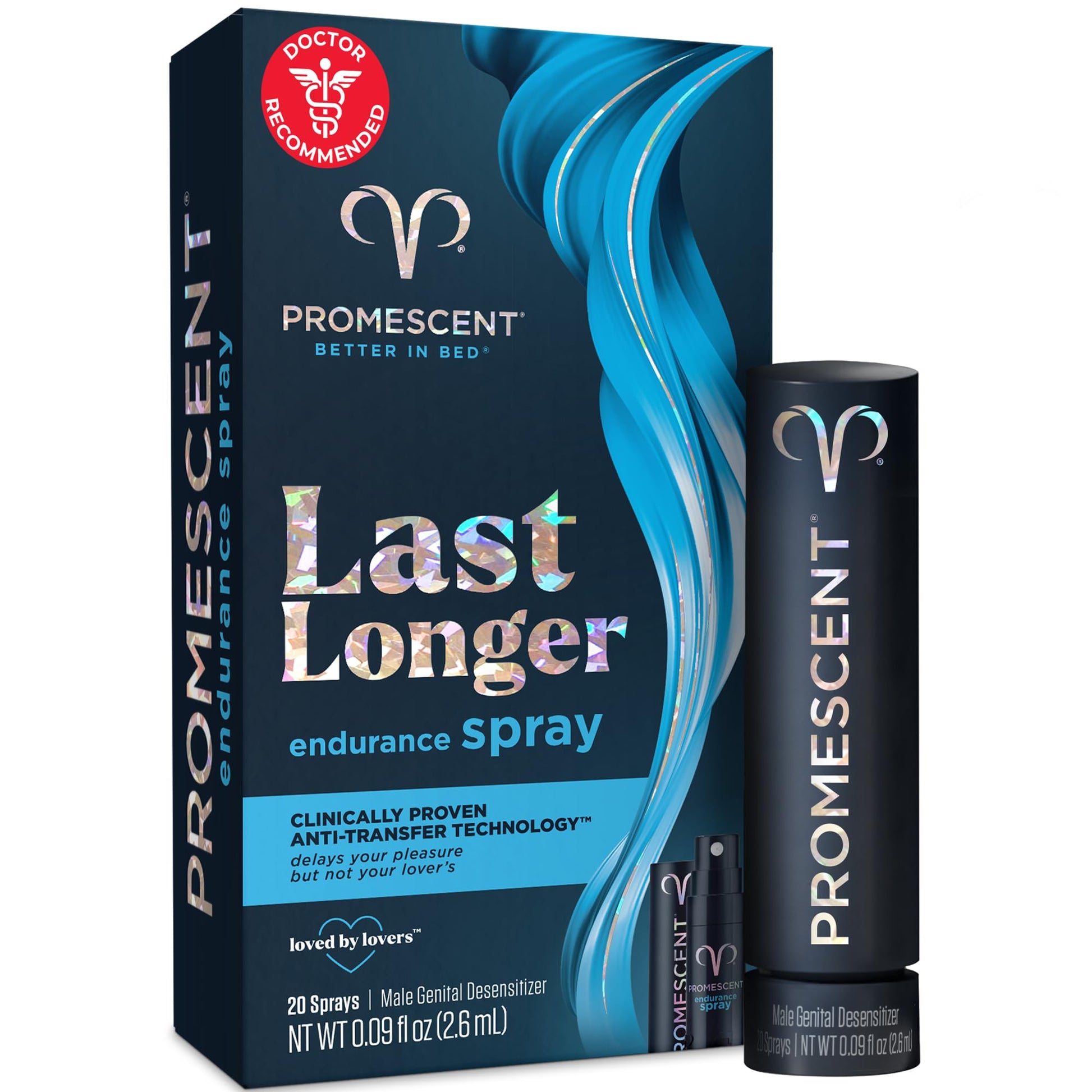 Promescent Desensitizing Delay Spray for Men Clinically Proven to Help You Last Longer in Bed - Better Maximized Sensation + Prolong Climax for Him, 2.6 ml PromescentAu supplements