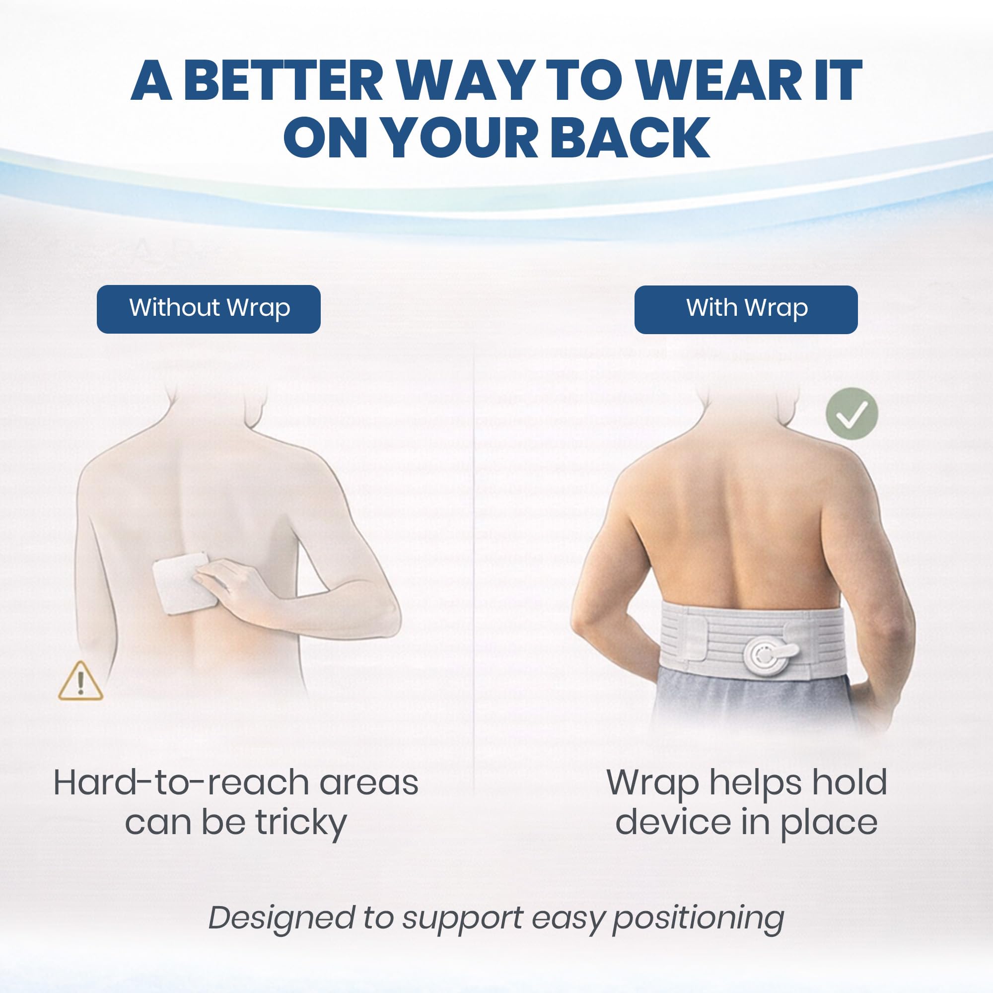 Mint Bucket ActiPatch Wearable Pain-Relief Device, Adjustable Back Wrap Kit for Lower Back, Secure Velcro Hold, Drug-Free Therapy Support, Device + Wrap Included Mint Bucket BrandsAu supplements