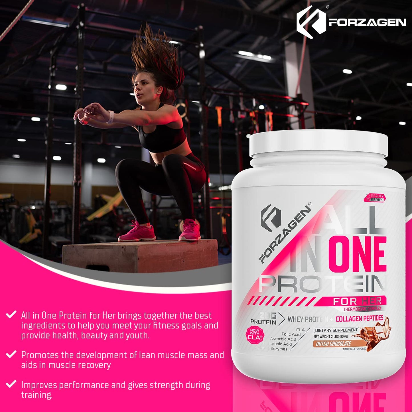 Forzagen Protein Powder for Women - Protein Shake With Collagen Powder for Women ForzagenUS supplements