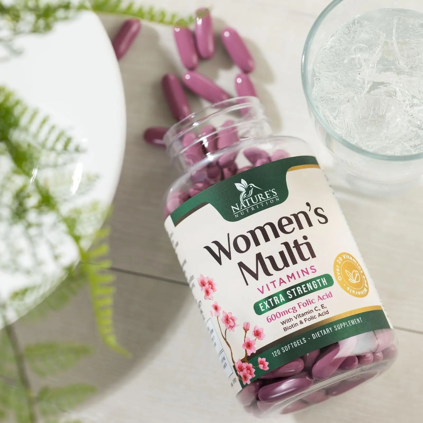 Multivitamin for Women - Complete Daily Womens Multivitamins with Calcium, Folic Acid, Vitamin A, C, D, E, & B Vitamins Nature's NutritionAu supplements