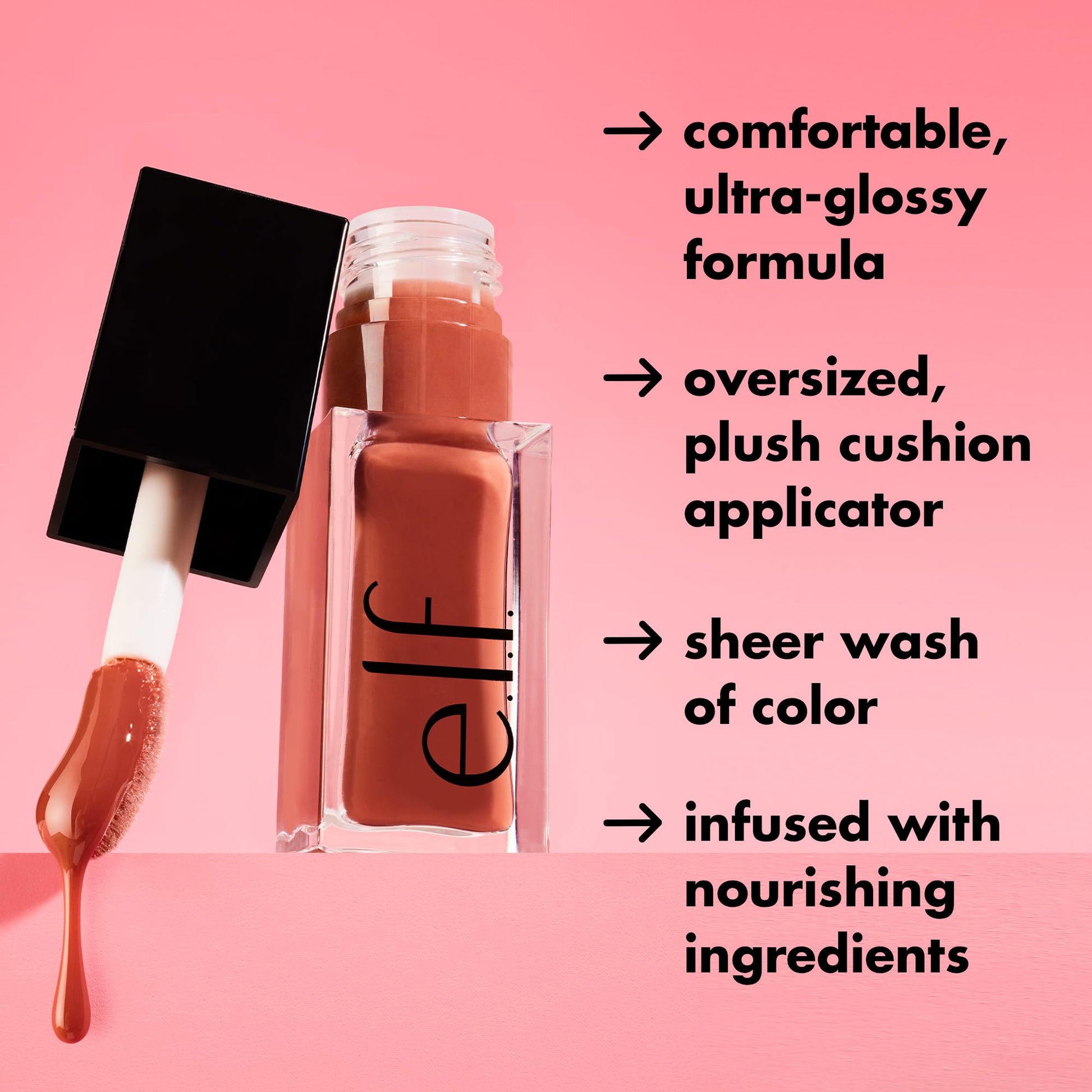 e.l.f. Glow Reviver Lip Oil, Nourishing Tinted Lip Oil For A High-shine Finish, Infused With Jojoba Oil, Vegan & Cruelty-free, Jam Session e.l.f.Au supplements