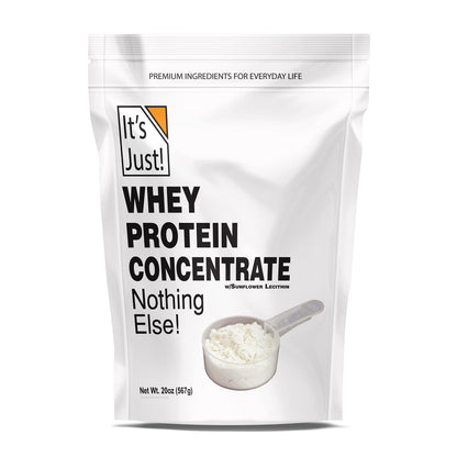 It's Just! - 100% Whey Protein Concentrate, Made in USA, Premium WPC-80, No Added It's Just!US supplements