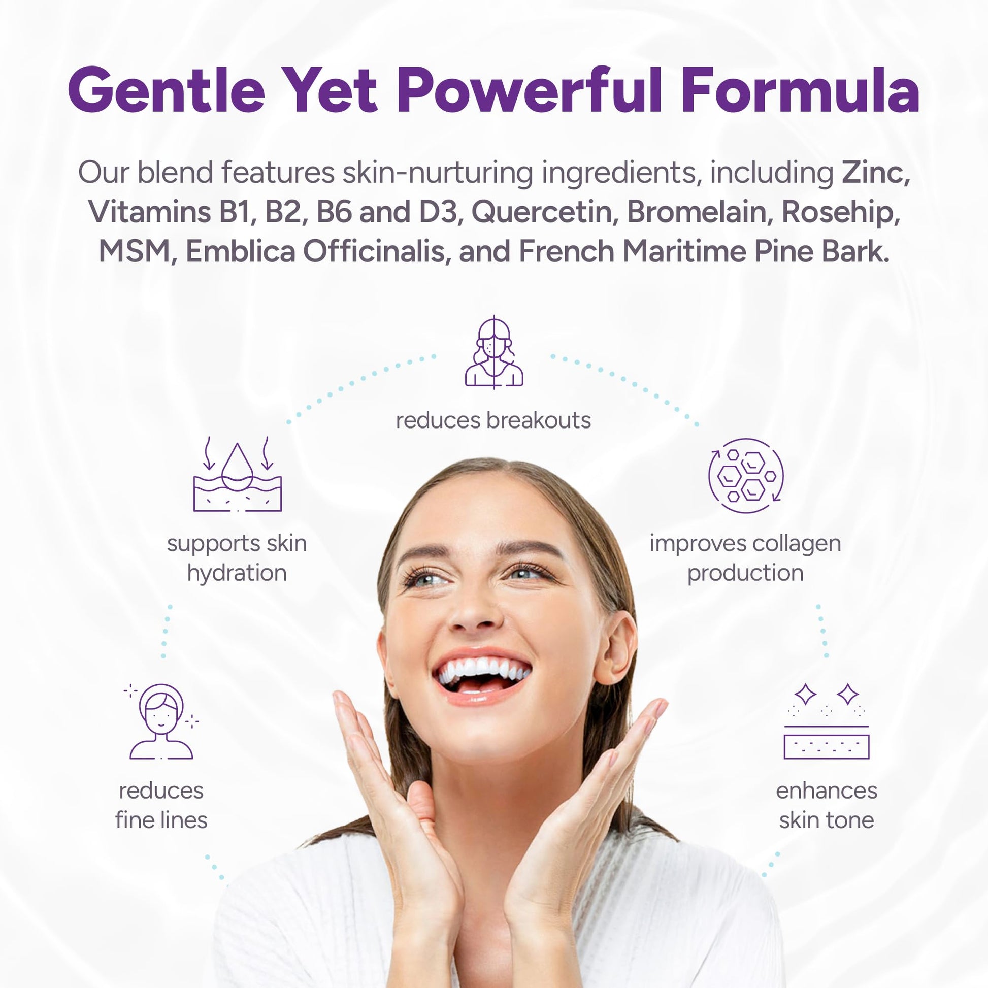 Clear AF Clear Skin Supplement | Skin Barrier Hydration & Clear Complexion Support with Vegan Ceramides, Zinc, Vitamin D3, B6, Riboflavin & Thiamine | Vegan Capsules | 30-Day Supply Clear AFAu supplements