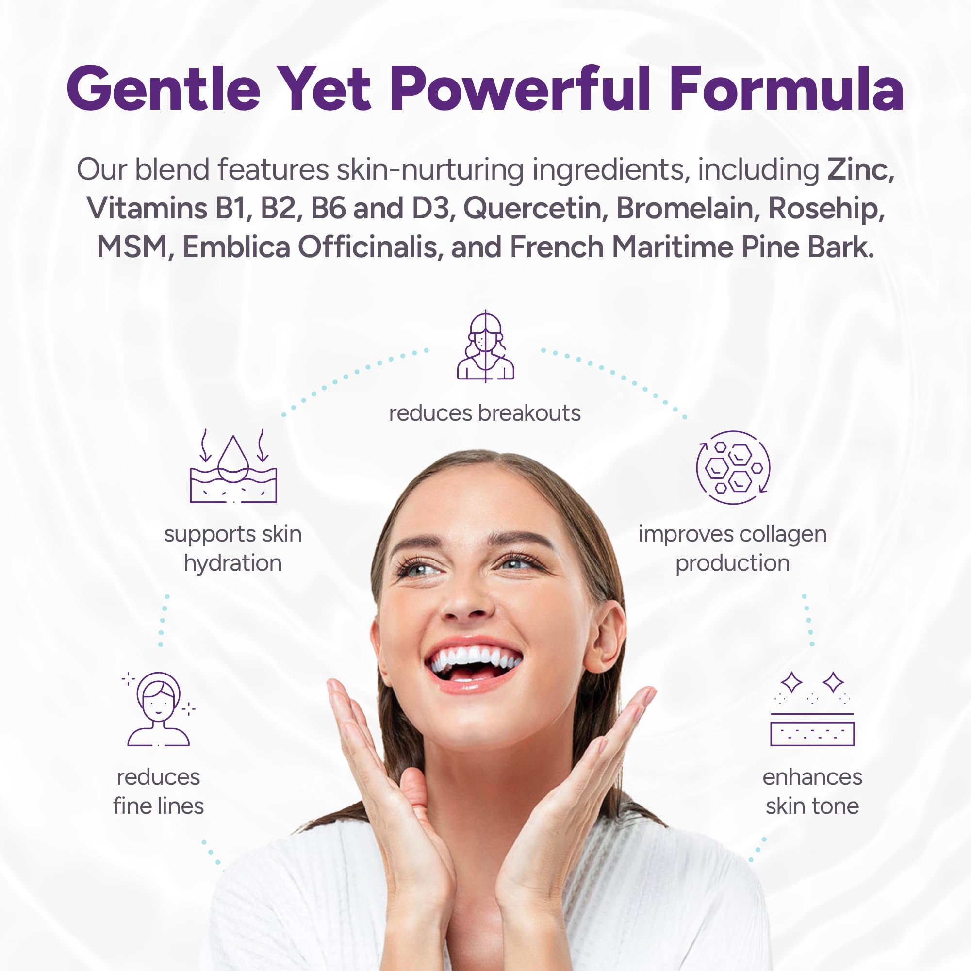 Clear AF Clear Skin Supplement | Skin Barrier Hydration & Clear Complexion Support with Vegan Ceramides, Zinc, Vitamin D3, B6, Riboflavin & Thiamine | Vegan Capsules | 30-Day Supply Clear AFAu supplements