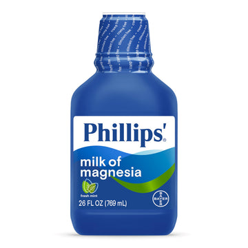 Phillips' Fresh Mint Milk of Magnesia Liquid,26 Fl Oz (Pack of 2) Phillips'Au supplements