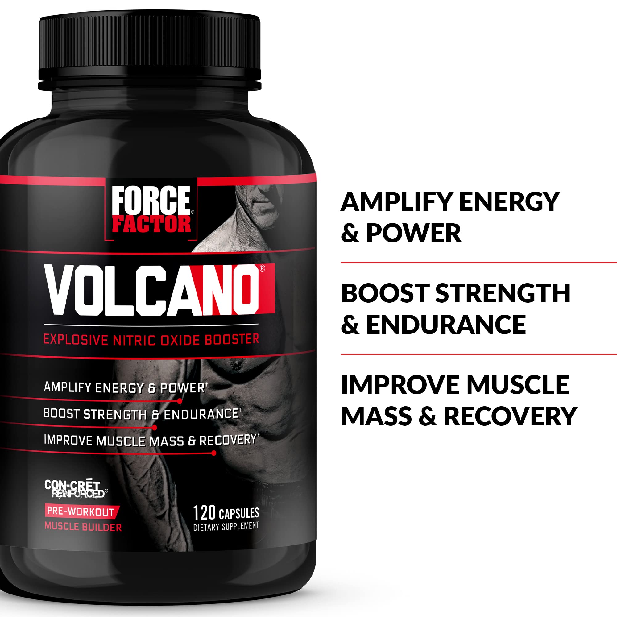 Force Factor Volcano Pre Workout Nitric Oxide Booster Supplement for Men with Creatine Force FactorAu supplements