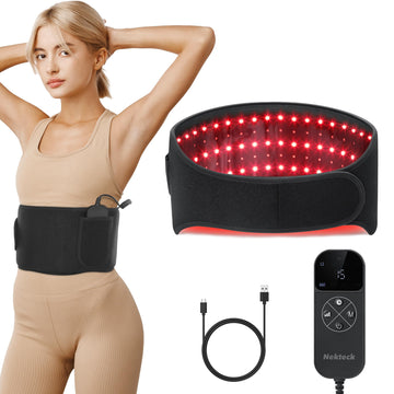 Nekteck Red Light Therapy Belt for Body, Wireless Near-Infrared Light Pad for Pain Relief, Inflammation NekteckAu supplements