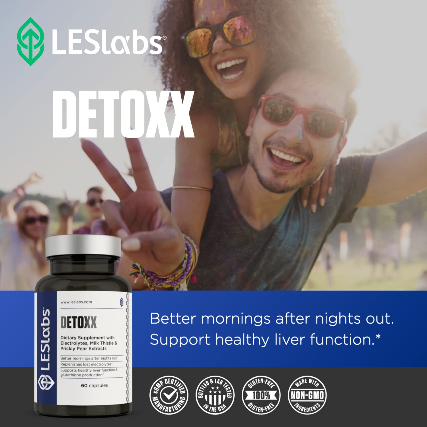 LES Labs DeToxx – Better Mornings & Recovery, Liver Support, Electrolyte Replenishment LES LabsAu supplements