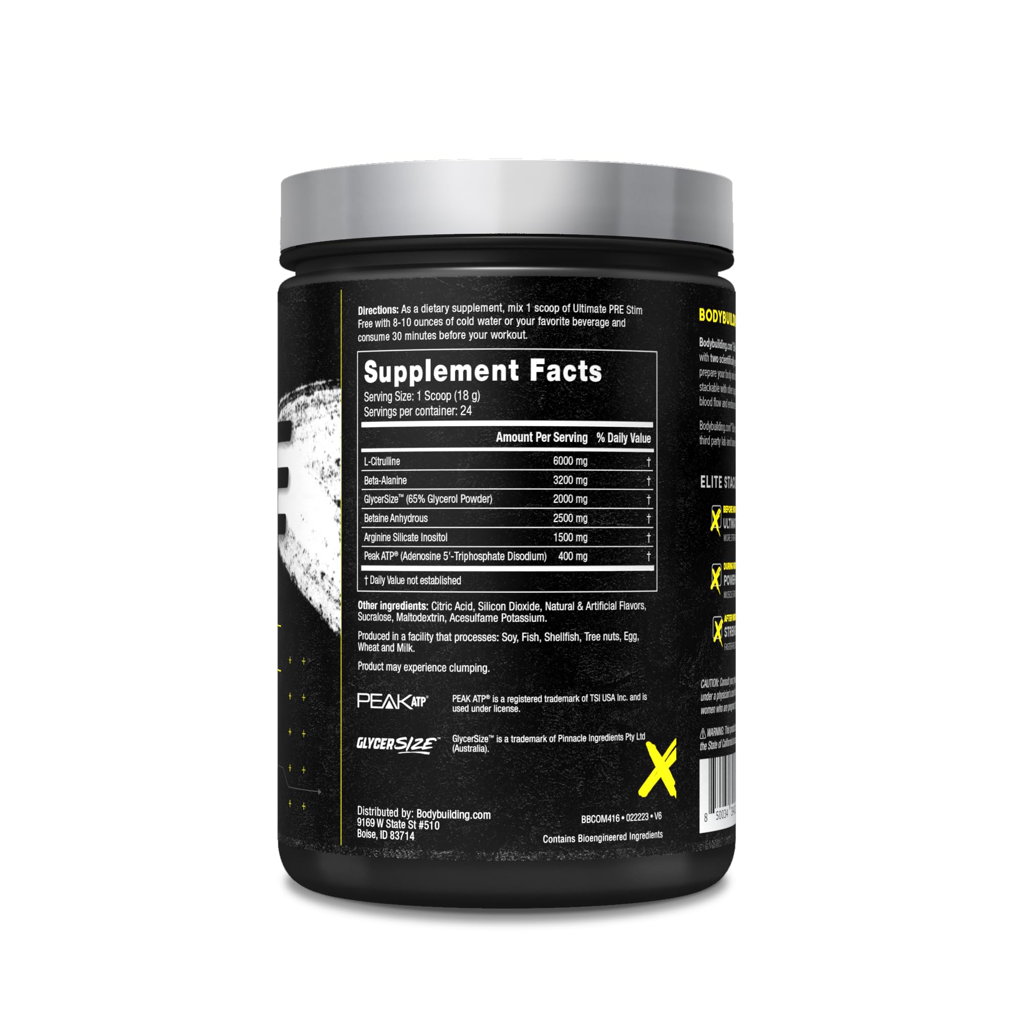 B BODYBUILDING.COM Elite Ultimate PRE Stim Free Rocket Pop B BODYBUILDING.COMAu supplements