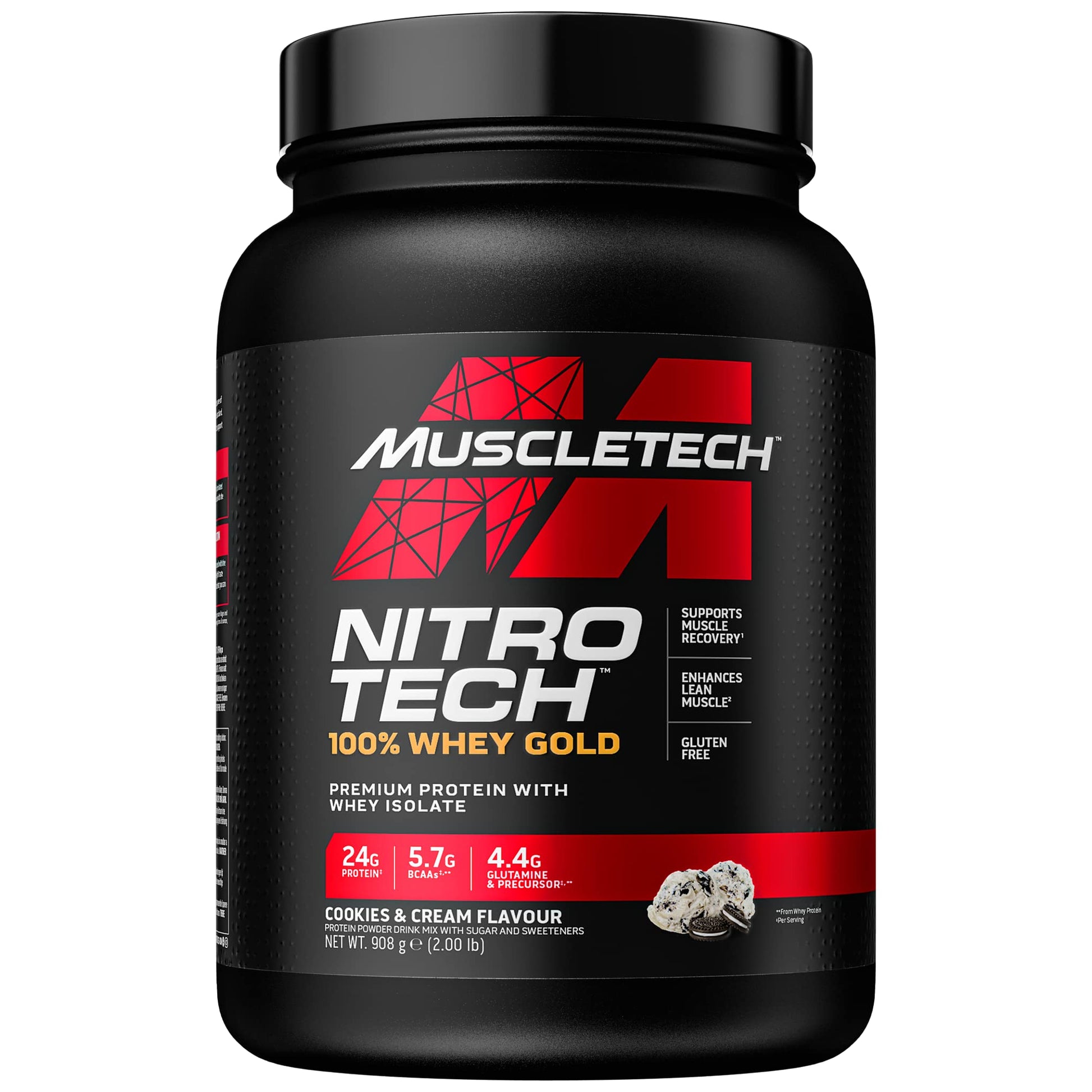 MuscleTech NitroTech 100% Whey Gold Protein Powder, Build Muscle Mass, Whey Isolate Protein Powder MuscletechAu supplements