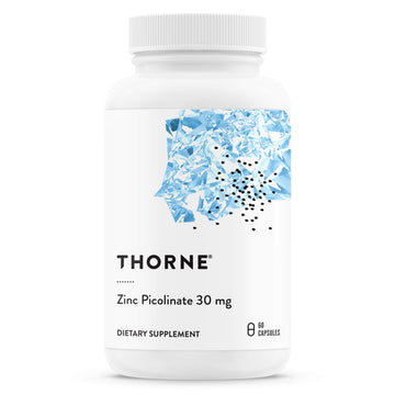 Thorne Zinc Picolinate 30 mg - Well-Absorbed Zinc Supplement for Growth and Immune THORNEUS supplements