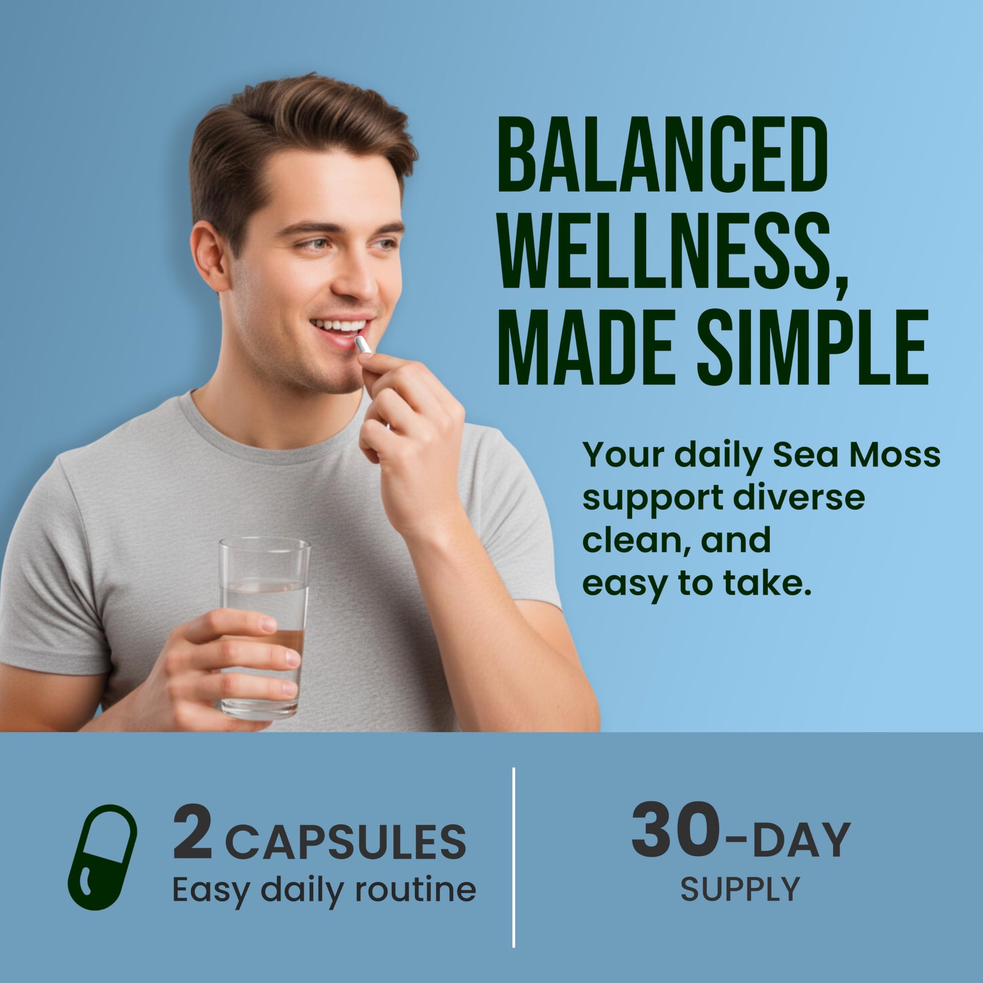 CHARMSVEDA Sea Moss Capsules with Ashwagandha, Bladderwrack & Burdock – Overall Wellness & Immune Support, Support Digestive & Gut Health* – 60 Vegan Capsules CHARMSVEDAAu supplements