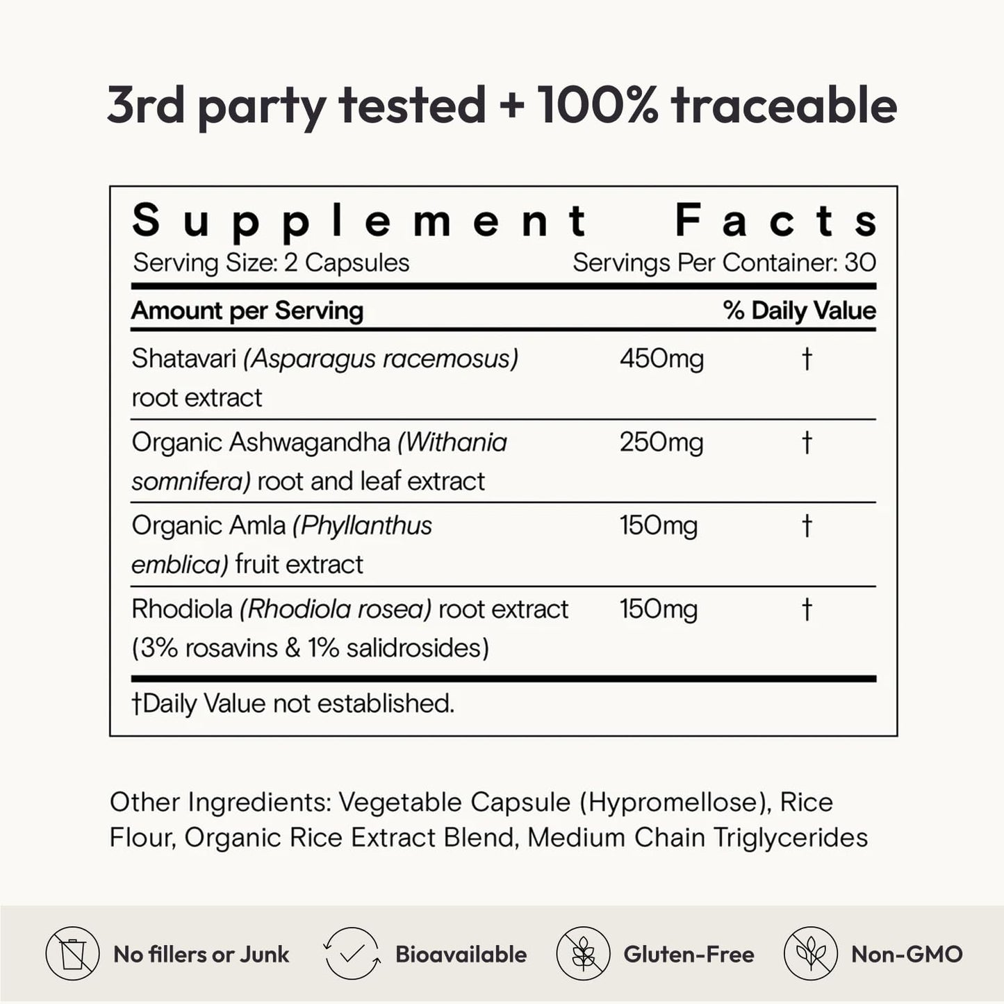 Moon Juice SuperYou Ashwagandha Supplements with Rhodiola, Shatavari & Amla - Cortisol Reducer for Energy, Mood, Focus and Stress Support, Vegan, Non-GMO & 100% Traceable, 60 Capsules, 30 Servings Moon JuiceUS supplements