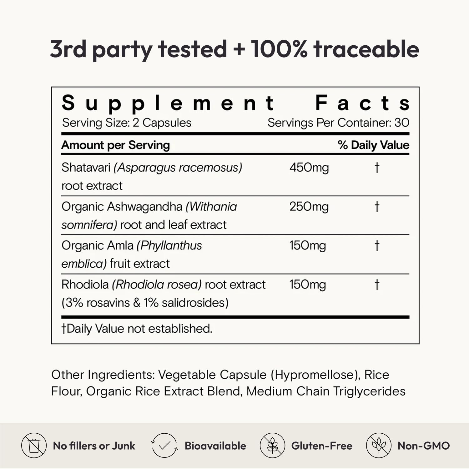 Moon Juice SuperYou Ashwagandha Supplements with Rhodiola, Shatavari & Amla - Cortisol Reducer for Energy, Mood, Focus and Stress Support, Vegan, Non-GMO & 100% Traceable, 60 Capsules, 30 Servings Moon JuiceUS supplements