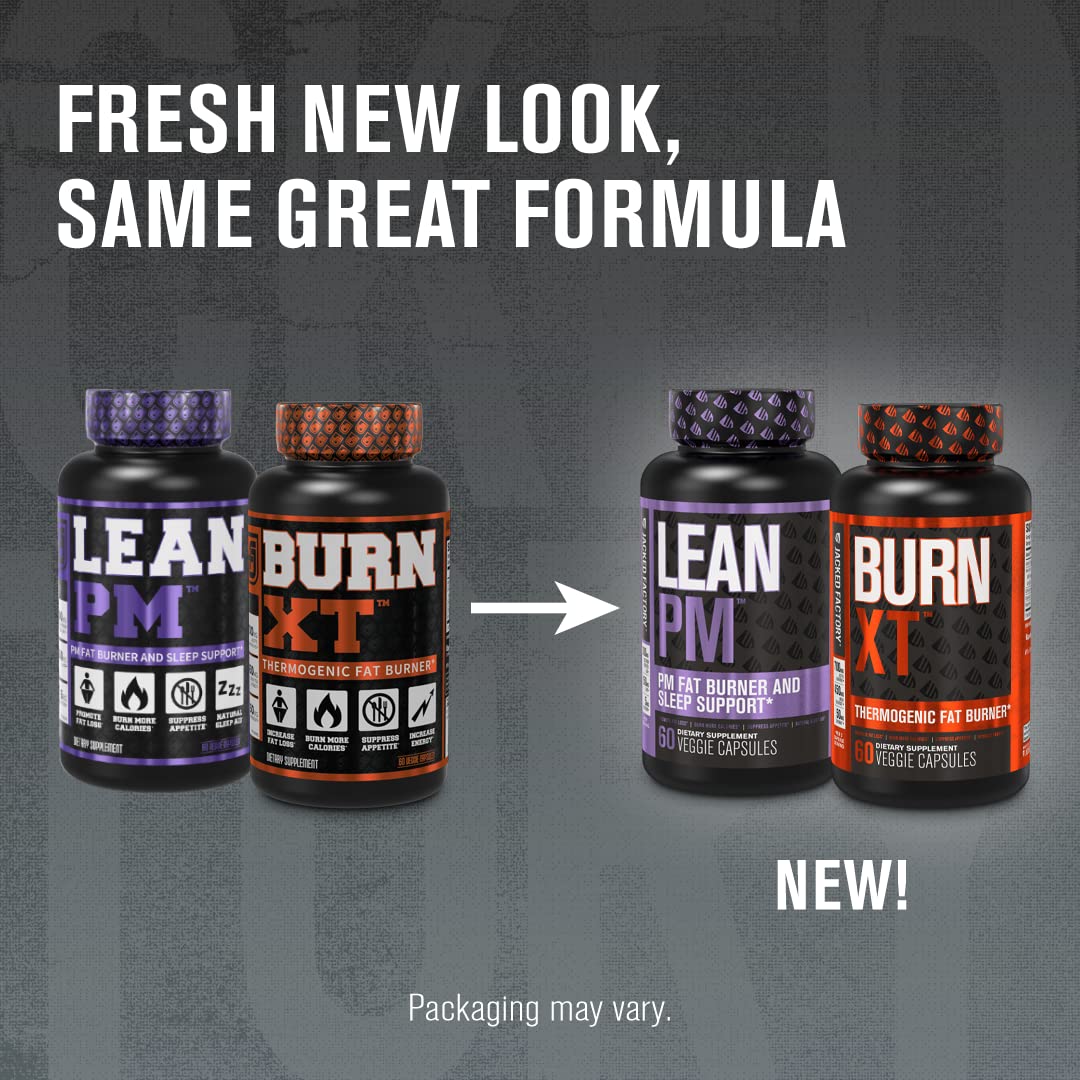 Jacked Factory Burn XT Thermogenic Fat Burner & Lean PM Nighttime Jacked FactoryUS supplements