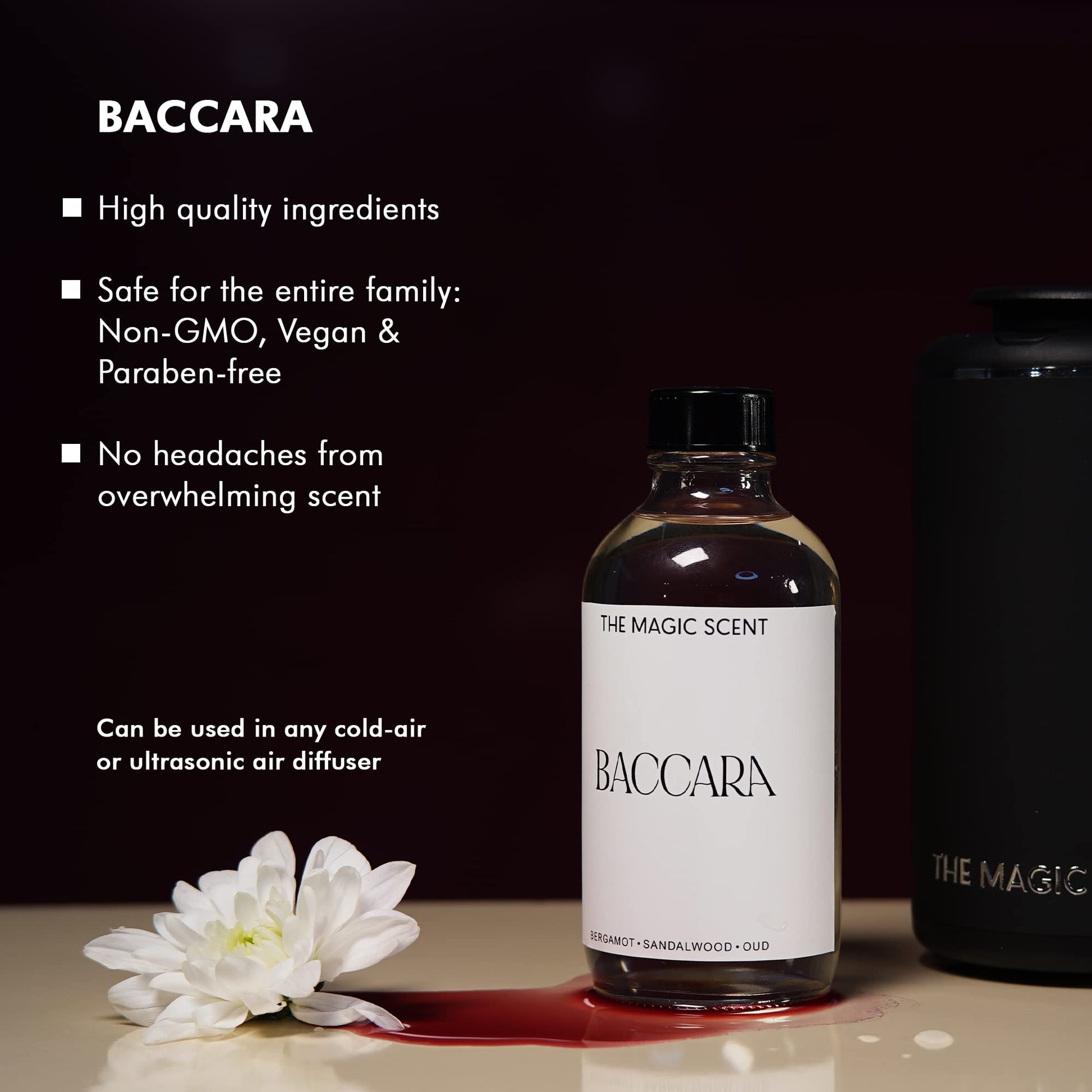 The Magic Scent "Baccara" Oils for Diffuser - HVAC, Cold-Air, & Ultrasonic Diffuser Oil Inspired THE MAGIC SCENTAu supplements