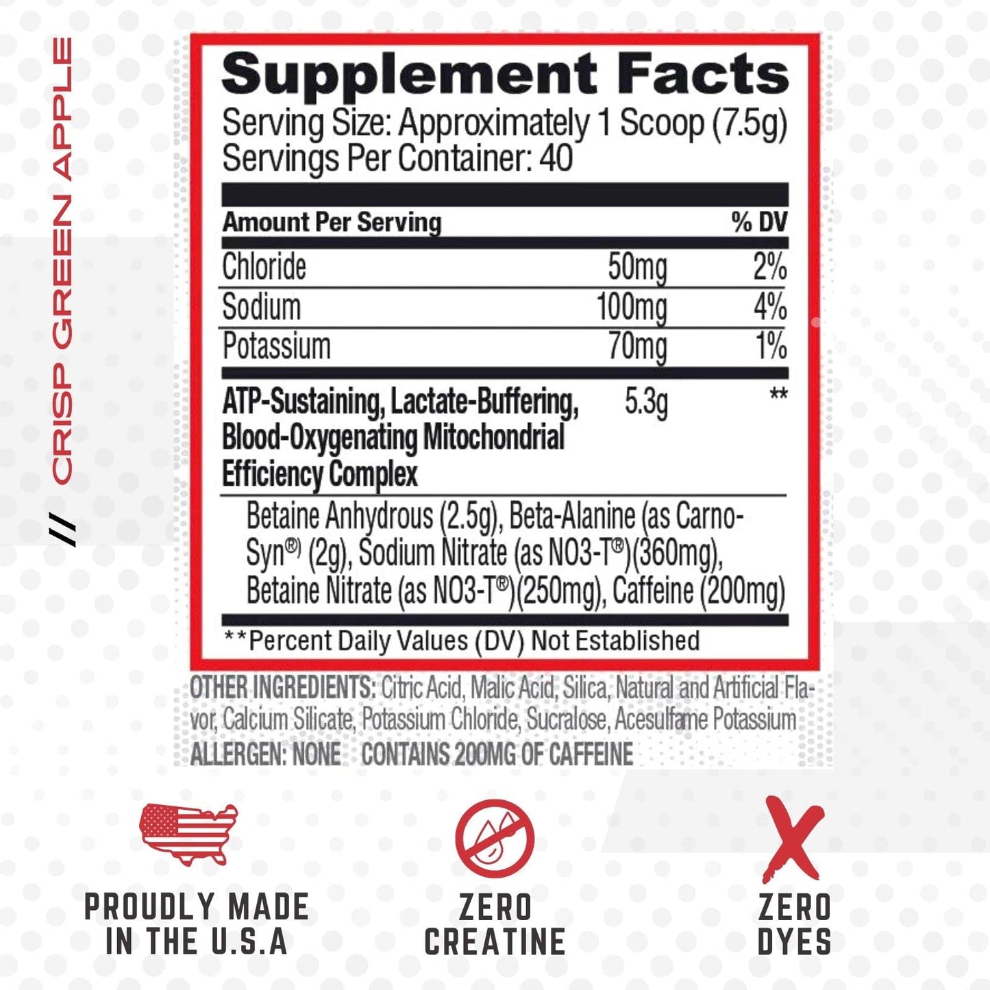 Purus Labs CONDENSE PreWorkout Powder, 40 Servings (Crisp Green Apple) Purus LabsUS supplements