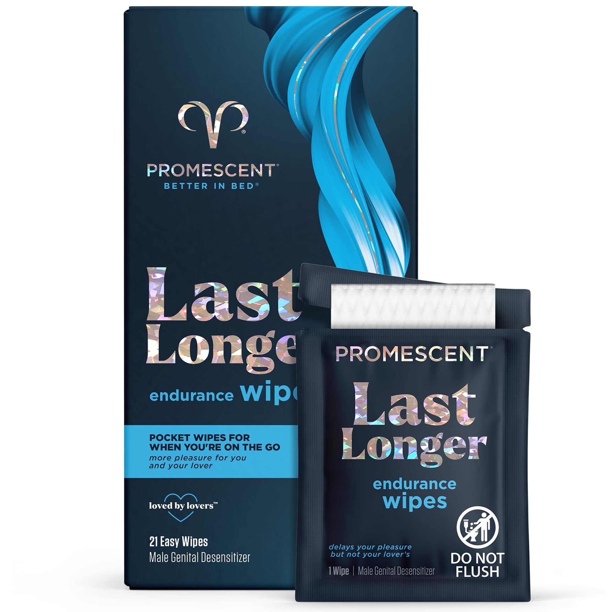 Promescent Delay Wipes Sexual Enhancer for Men to Last Longer in Bed, Extended Climax Control with Benzocaine for Male Genital Desensitizing - Increase Duration, Performance, and Stamina (21 Count) PromescentAu supplements