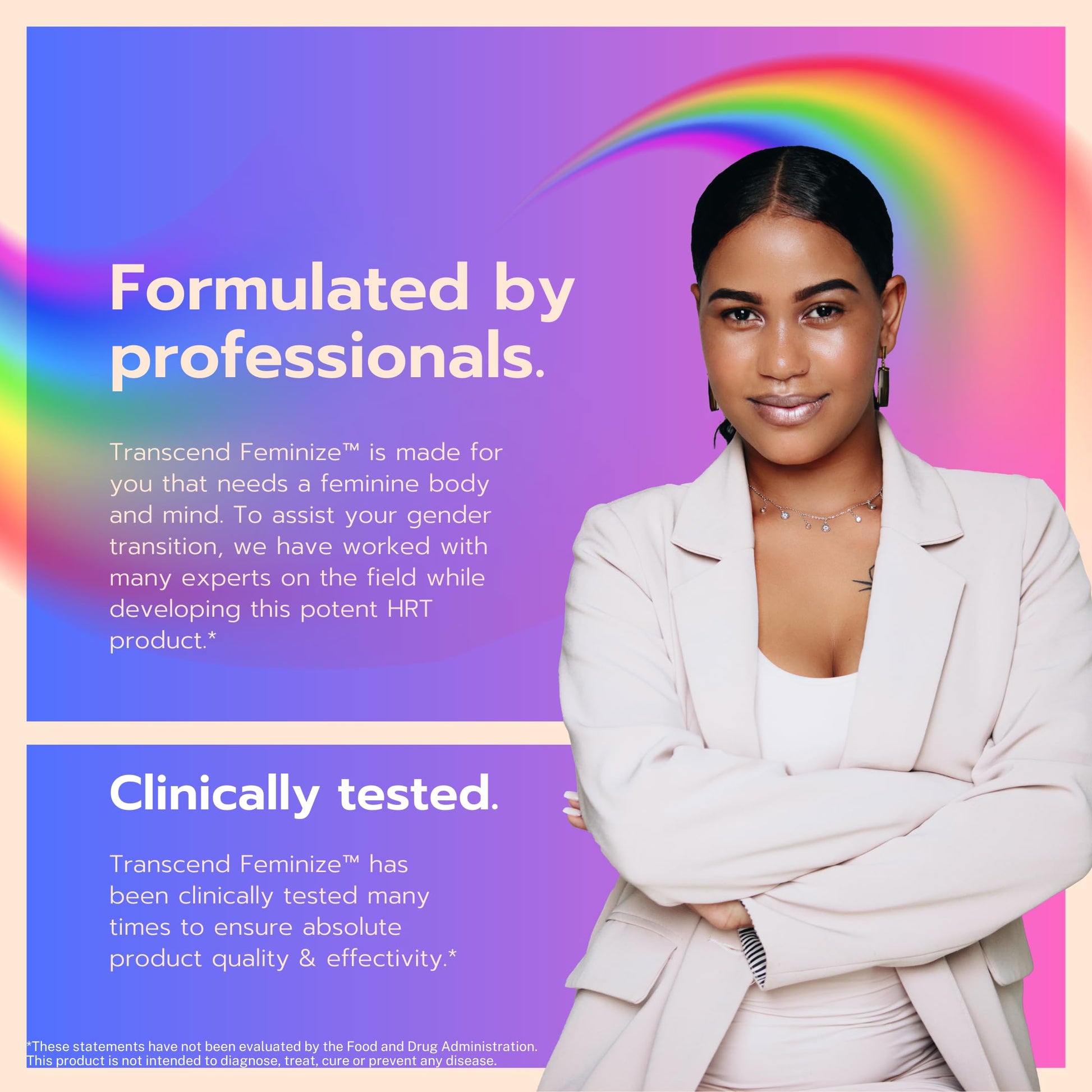 FEMINIZE Transcend HRT Pills for Estrogen - Potent HRT Estrogen Complex - Big Breats Soft Skin Feminizer FEMINIZEAu supplements