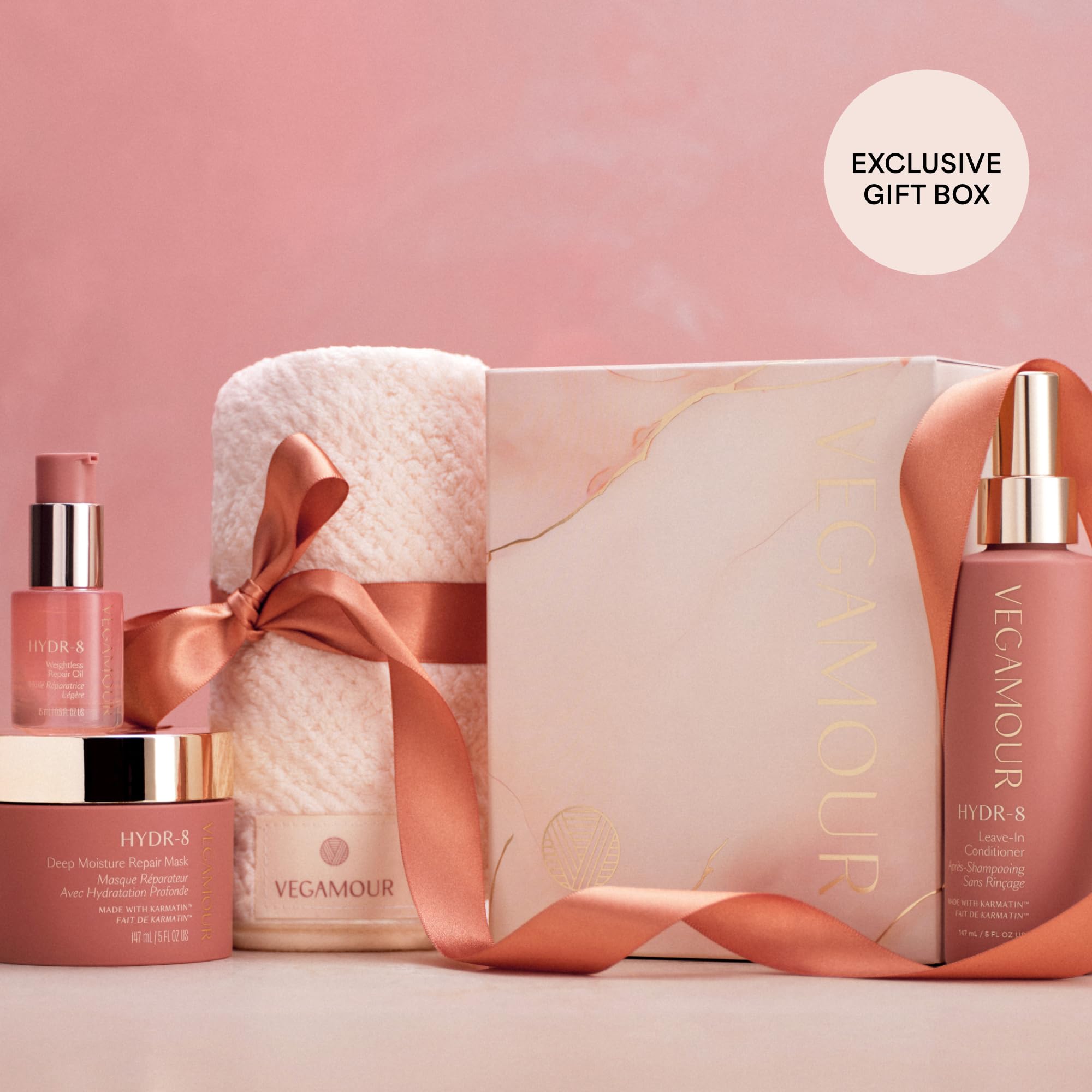 VEGAMOUR HYDR-8 Restorative Ritual Kit - Deep Hydrating Hair Mask, Repair Oil, and Leave In Conditioner Gift Set - $130 Value VEGAMOURAu supplements