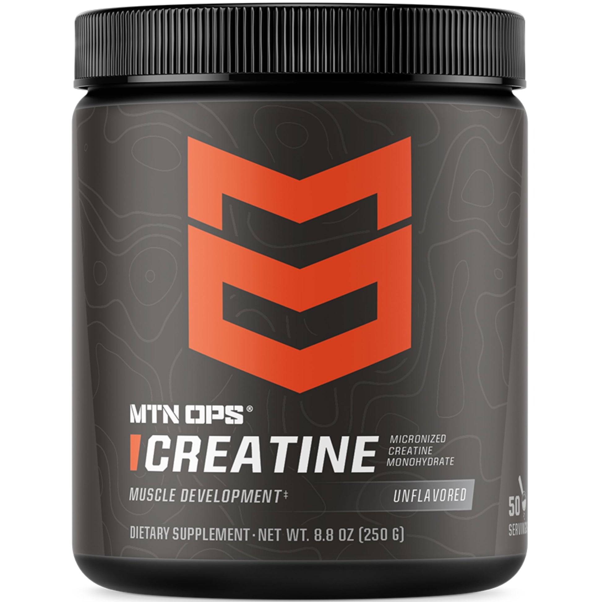 MTN OPS Micronized Creatine Monohydrate Powder – Unflavored 5 g per Serving, 50 Servings – Pure Creatine for Men for Muscle Recovery & Strength Training MTN OPSAu supplements
