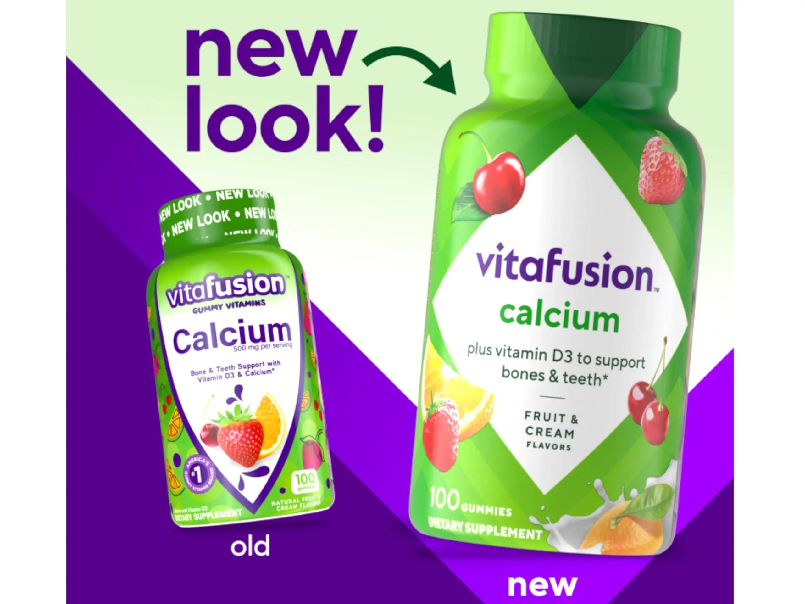 Vitafusion Calcium Adult Gummy Vitamins, 100 Gummy Vitamins VitafusionAu supplements