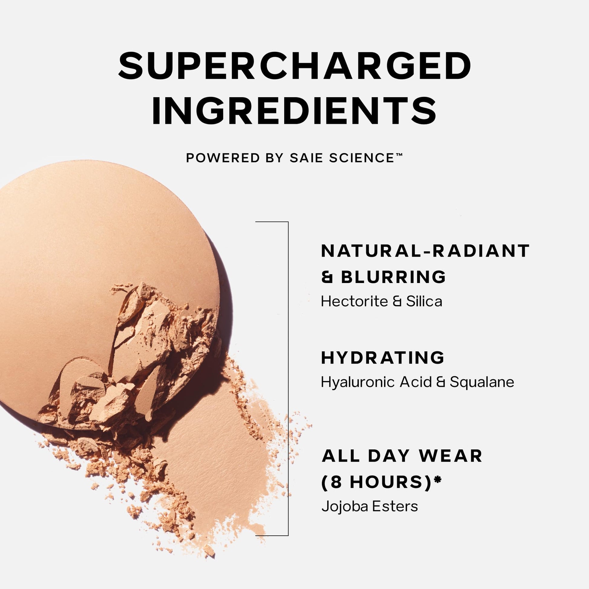 Saie Slip Tint Baked Setting Powder - Translucent Powder for Face Makeup with a Natural-Radiant Finish - Blurs, Brightens & Smooths Complexion - Translucent 2 - Light to Medium (0.24 oz) SaieAu supplements
