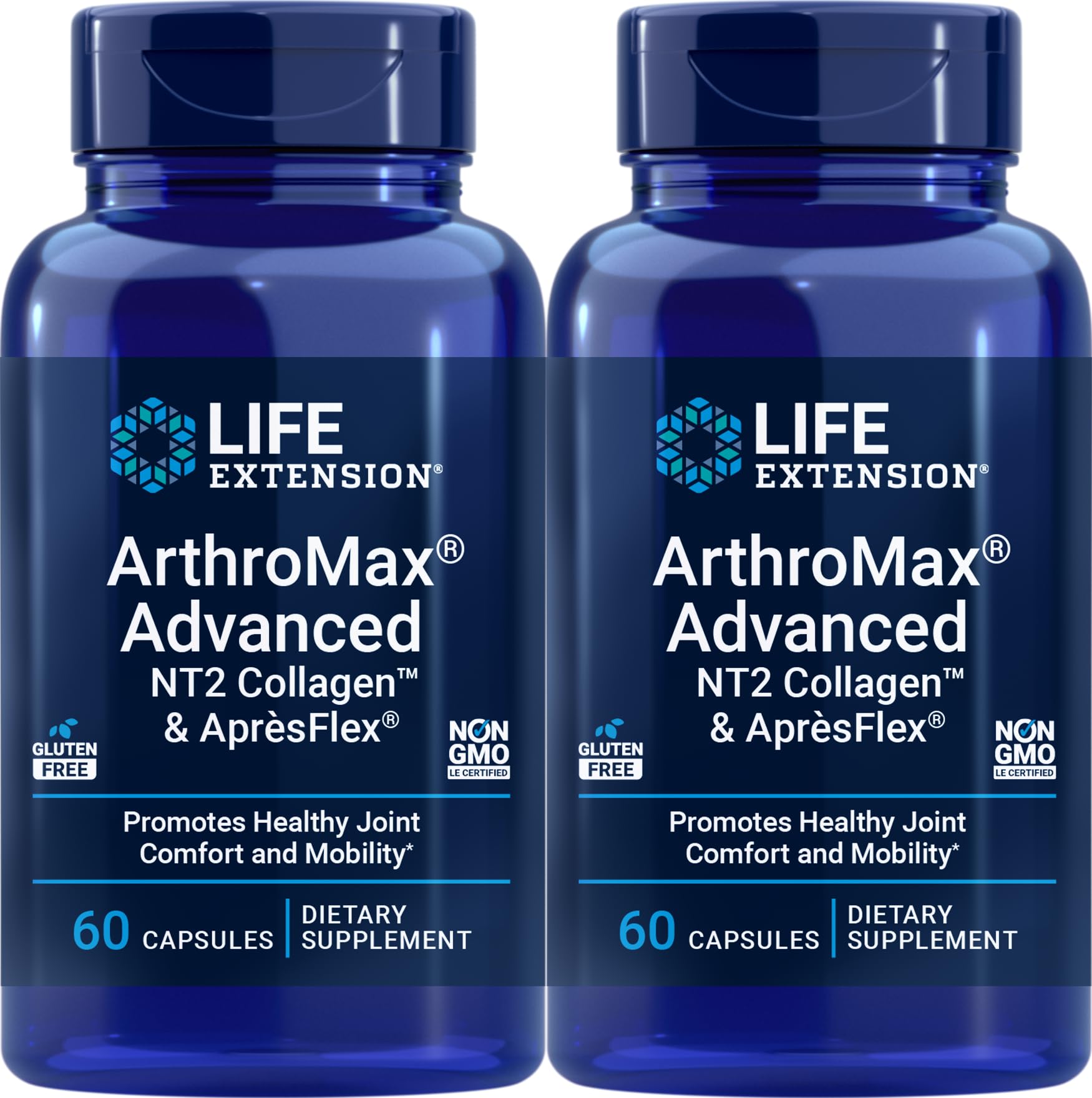Life Extension ArthroMax Advanced with NT2 Collagen & ApresFlex, 60 Capsules (Pack of 2) Life ExtensionAu supplements