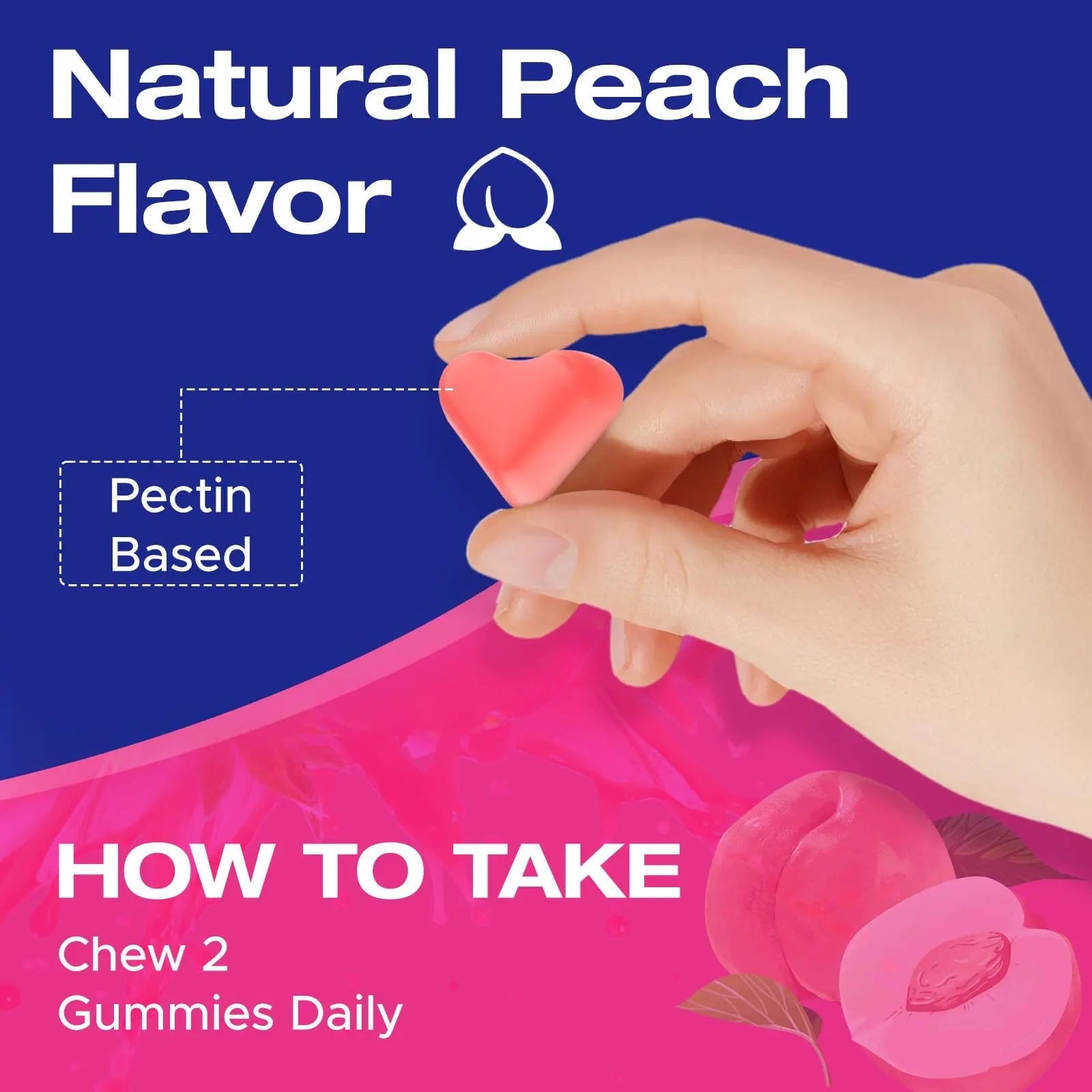 Jovariquethor Booty Gummies for Women - BBL Gummies with Multivitamins and Herbal Extracts - Peach Flavor - 60 Count JovariquethorAu supplements