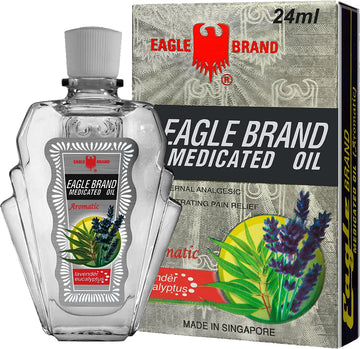 Eagle Brand Natural Aromatic Lavender Medicated Oil for Muscle Aches and Pains, Includes One Individual .8 oz. Bottle Eagle BrandAu supplements