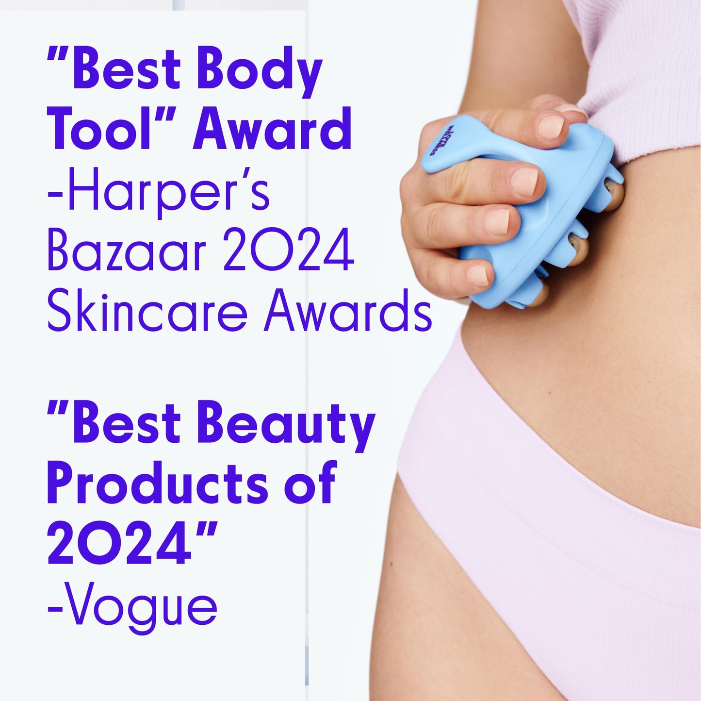 Love Wellness Bye Bye Bloat Lymphatic Massage Roller | Handheld Massager and Body Sculpting Tool | Supports Lymphatic Drainage, Bloating Relief, Skin Hydration & Boost Circulation | 1 Count Love WellnessUS supplements