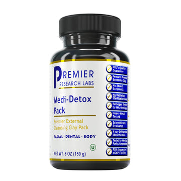 Premier Research Labs Medi-Dental Pack - Detoxifying Volcanic Clay - Dental & Body Cleansing - With Calcium Smectites Silica & Mineral Oxides - 5 oz Premier Research LabsAu supplements