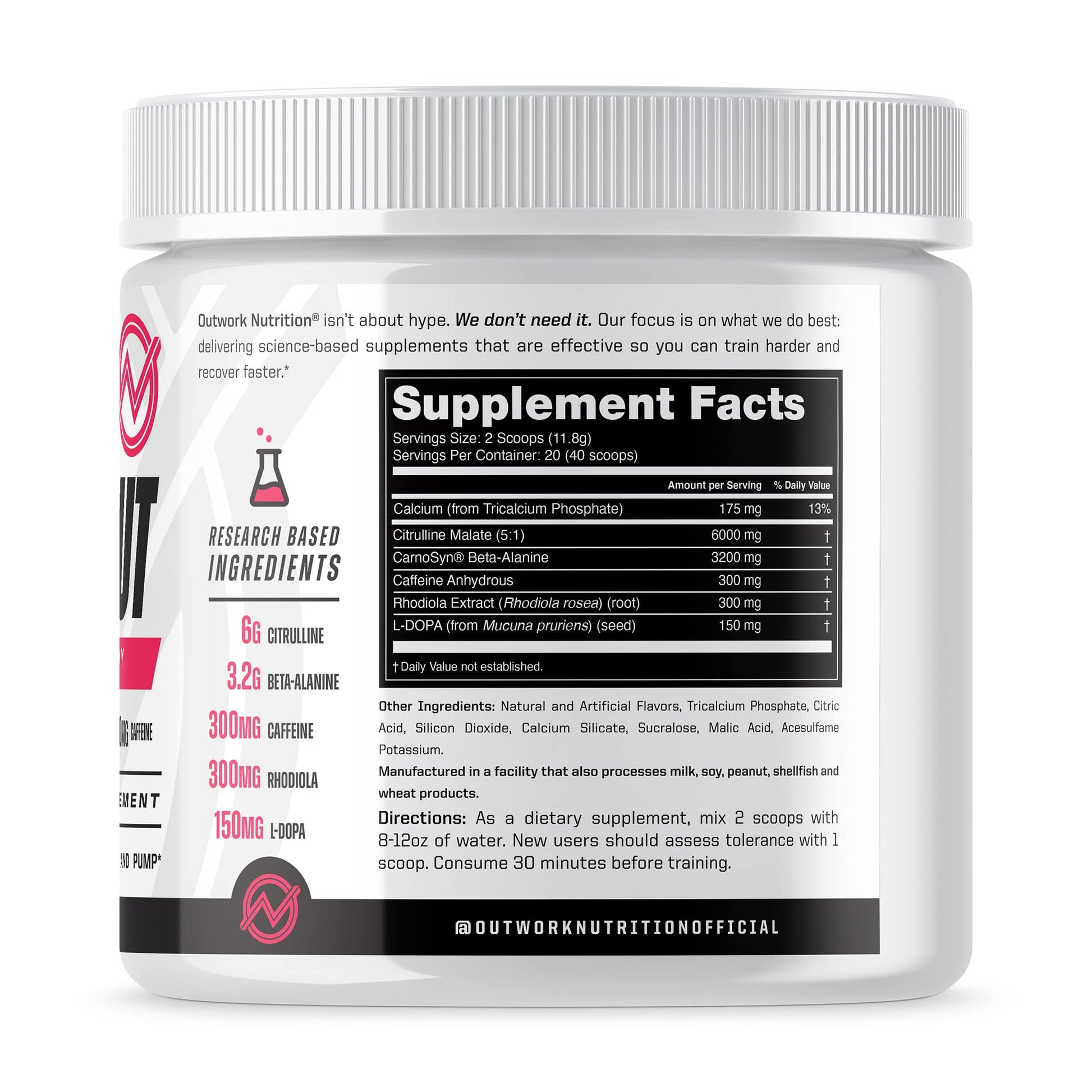 Outwork Nutrition Pre-Workout Supplement with Nootropics - Energy & Mental Focus Outwork NutritionAu supplements