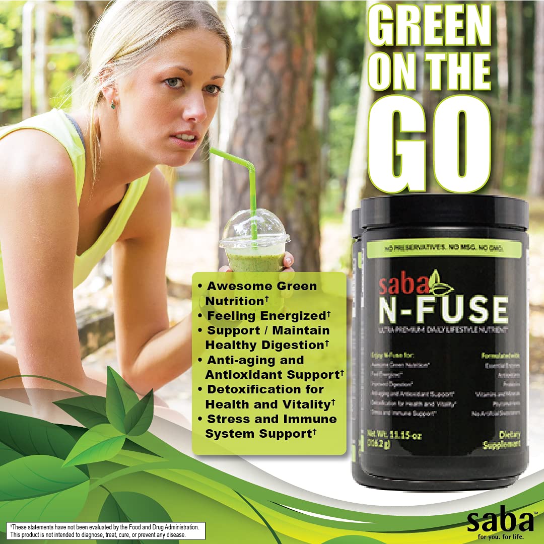 Saba N-Fuse-Whole Food Daily Nutrition,-Phytonutrients, Pre and Probiotics, Enzymes SabaAu supplements