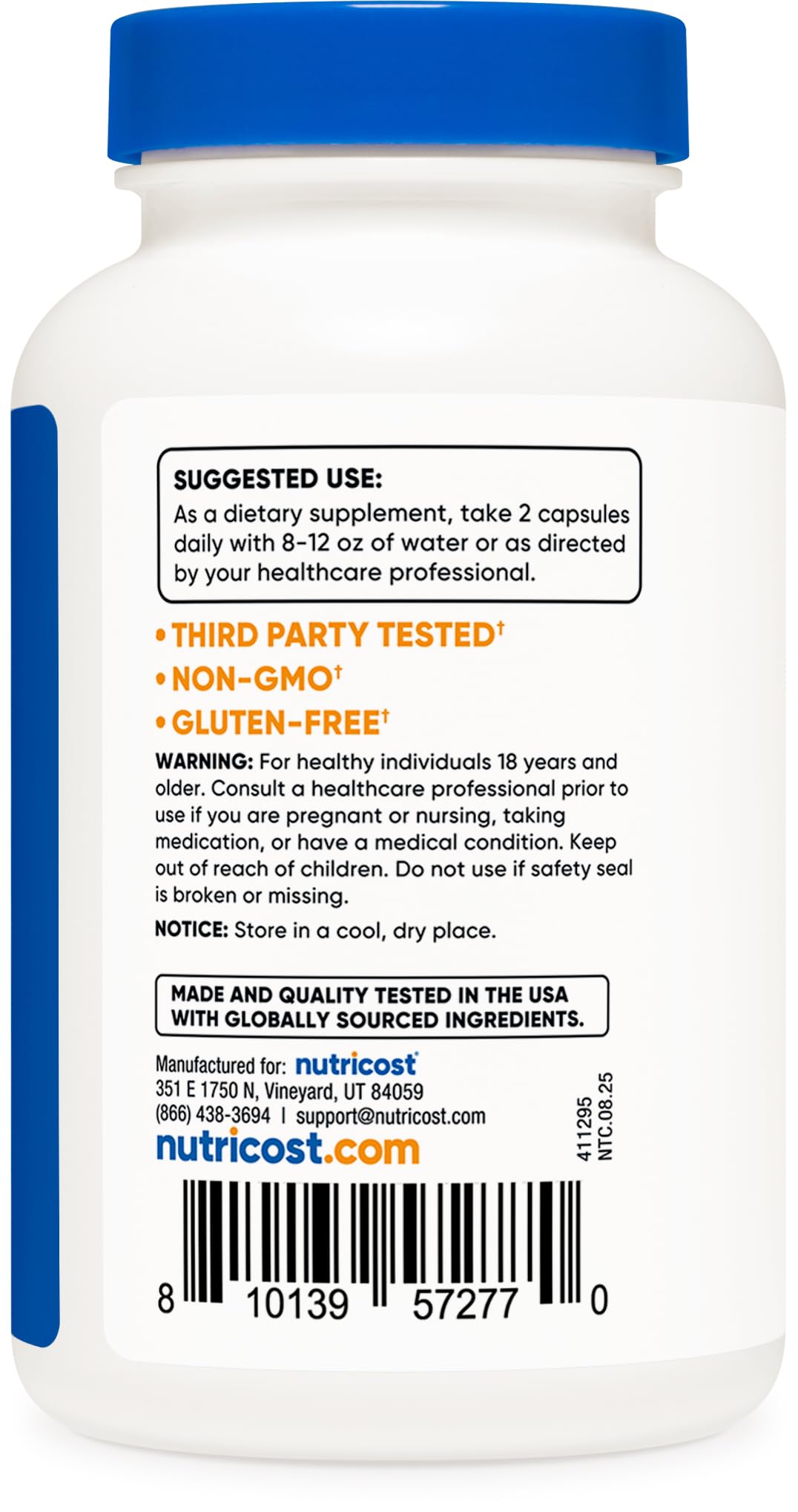 Nutricost D-Mannose 1000mg Per Serving, 120 Capsules - 500mg Per Capsule, Urinary Tract Health, Non-GMO and Gluten Free NutricostAu supplements