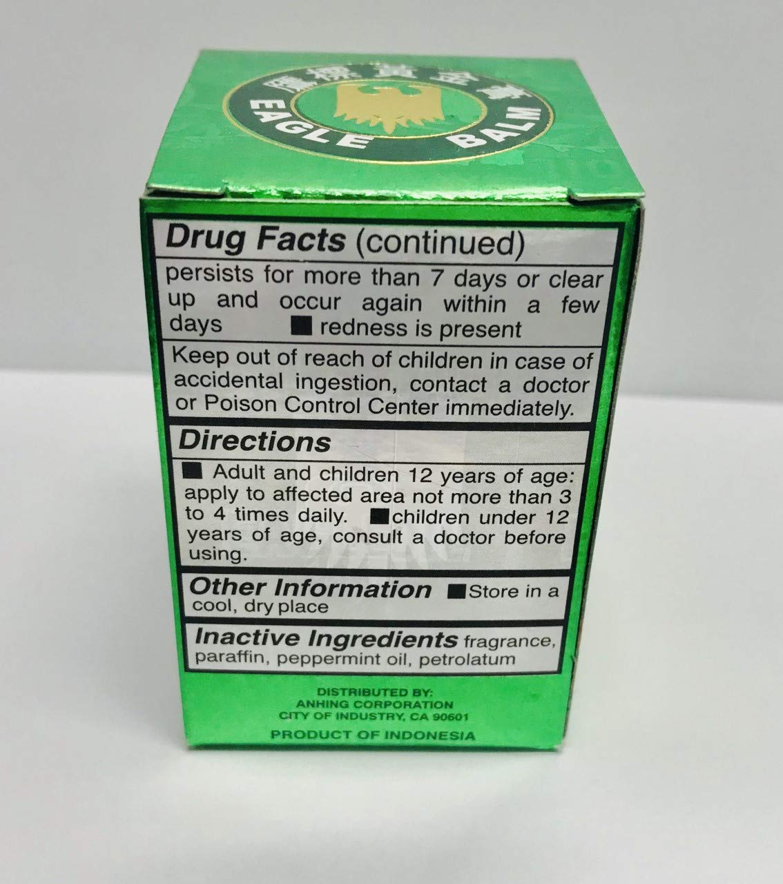 Eagle Brand Green Balm 0.705 Ounce /20 Gram Eagle BrandAu supplements