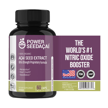 POWER SEEDAÇAÍ New Patented Nitric Oxide Supplement -Increase Blood Flow & Circulatio POWER SEEDAÇAÍUS supplements