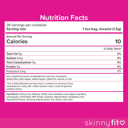 SkinnyFit Detox Tea: All-Natural, Laxative-Free, Supports A Healthy Weight SkinnyFitUS supplements